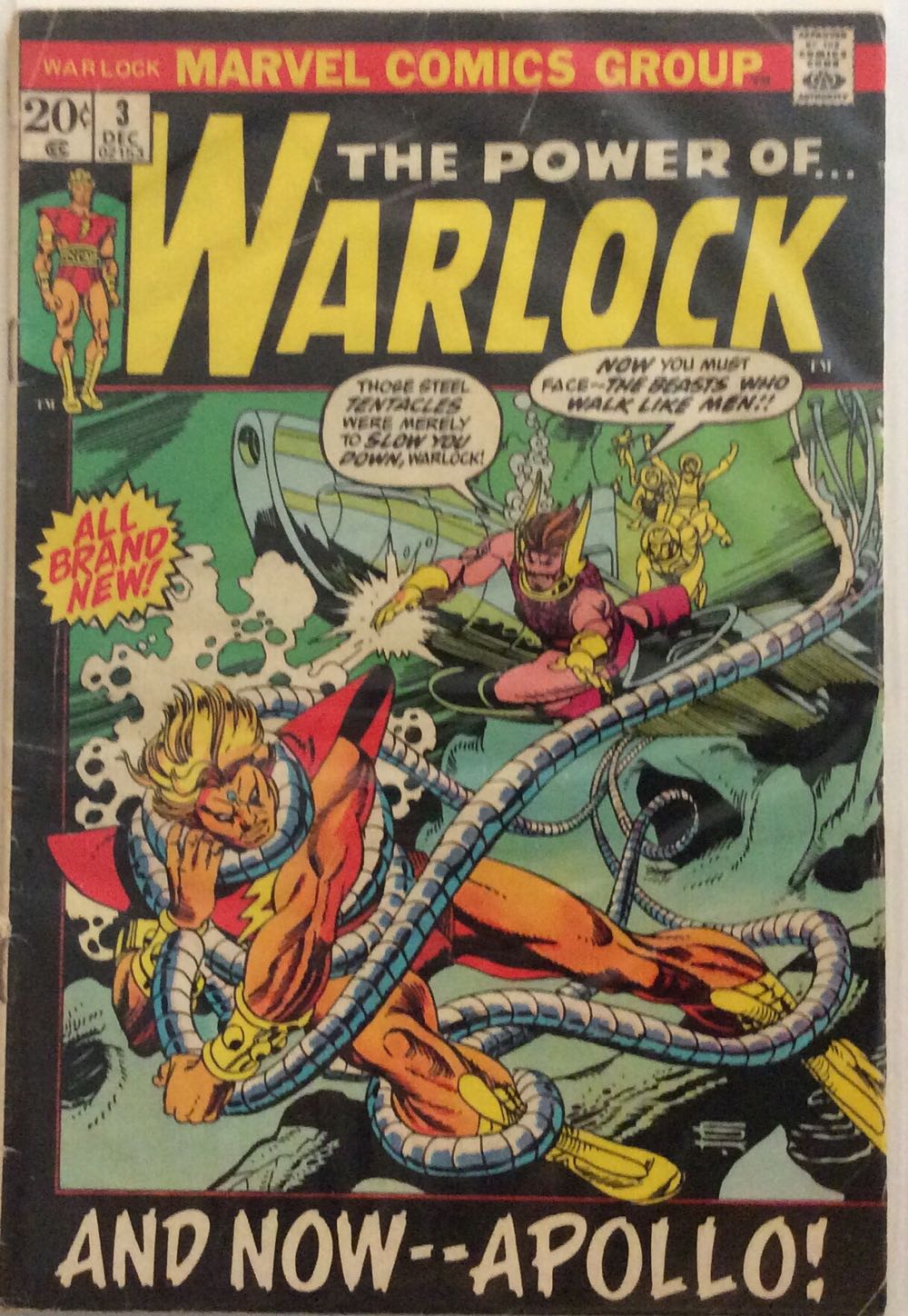 The Power Of… Warlock - Marvel Comics (3 - Dec 1972) comic book collectible - Main Image 3