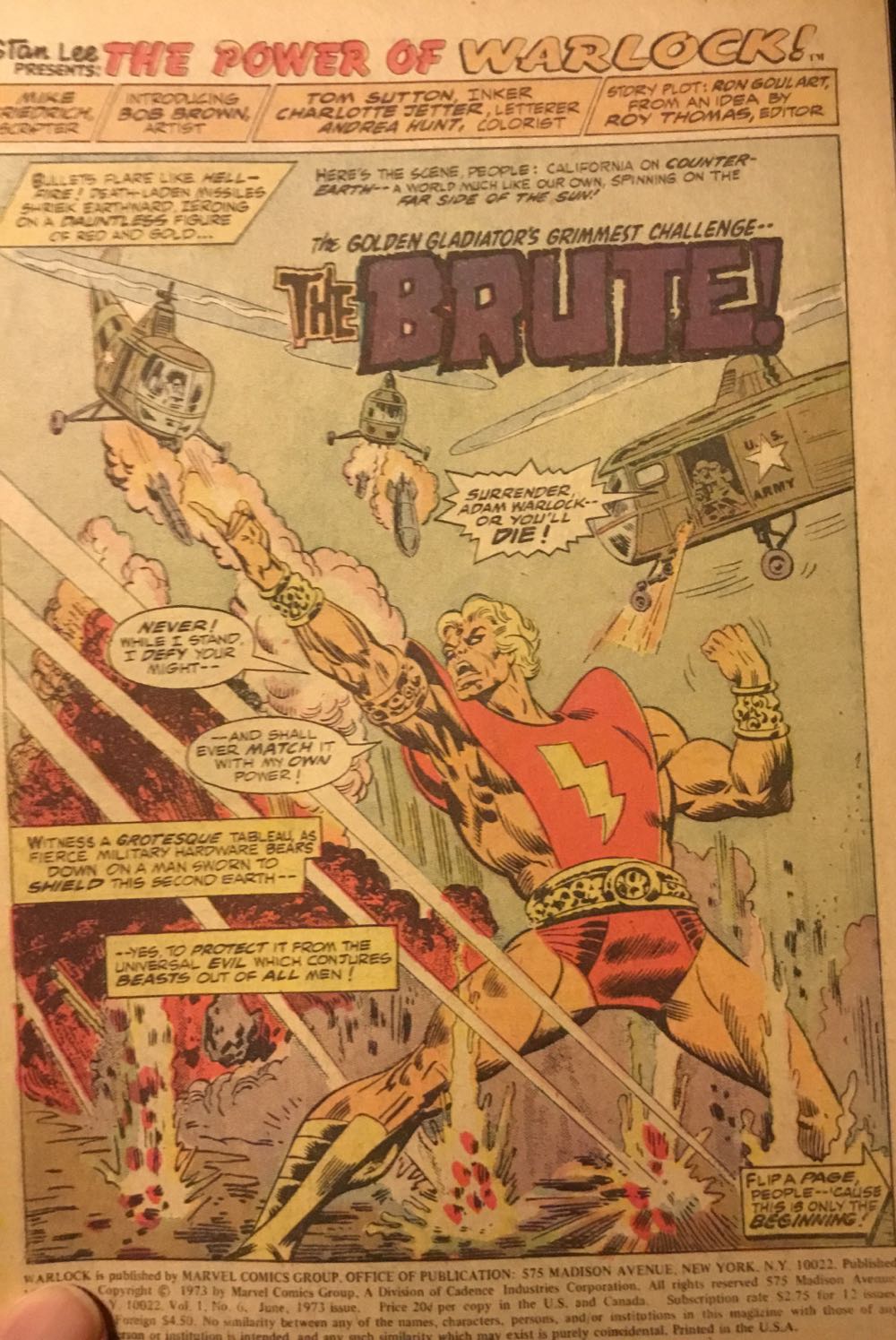 Warlock (1972) Vol. 1 - Marvel Comics (6 - 06/1973) comic book collectible - Main Image 4