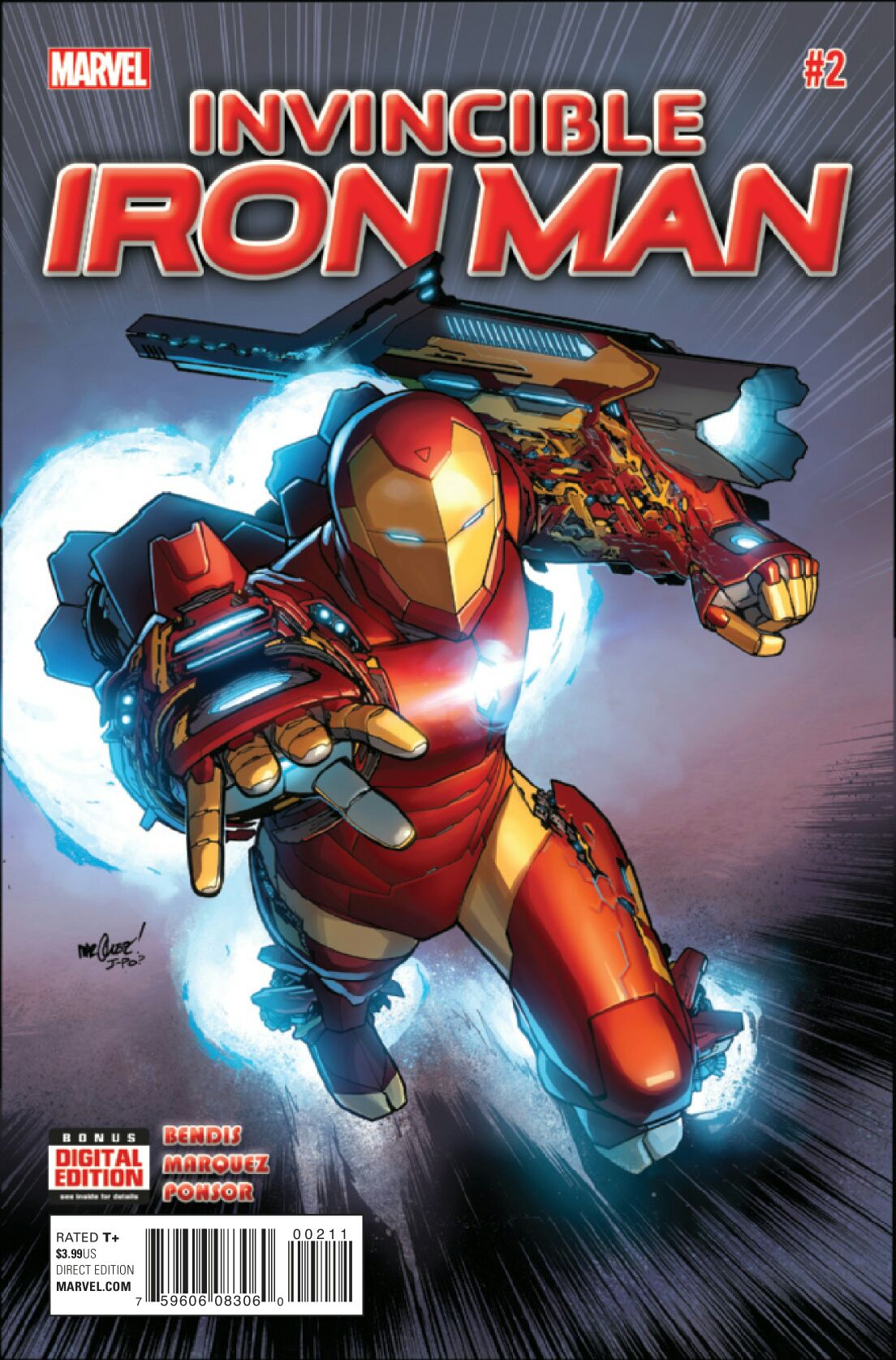 Invincible Iron Man - Marvel (2 - Dec 2015) comic book collectible [Barcode 759606044573] - Main Image 1
