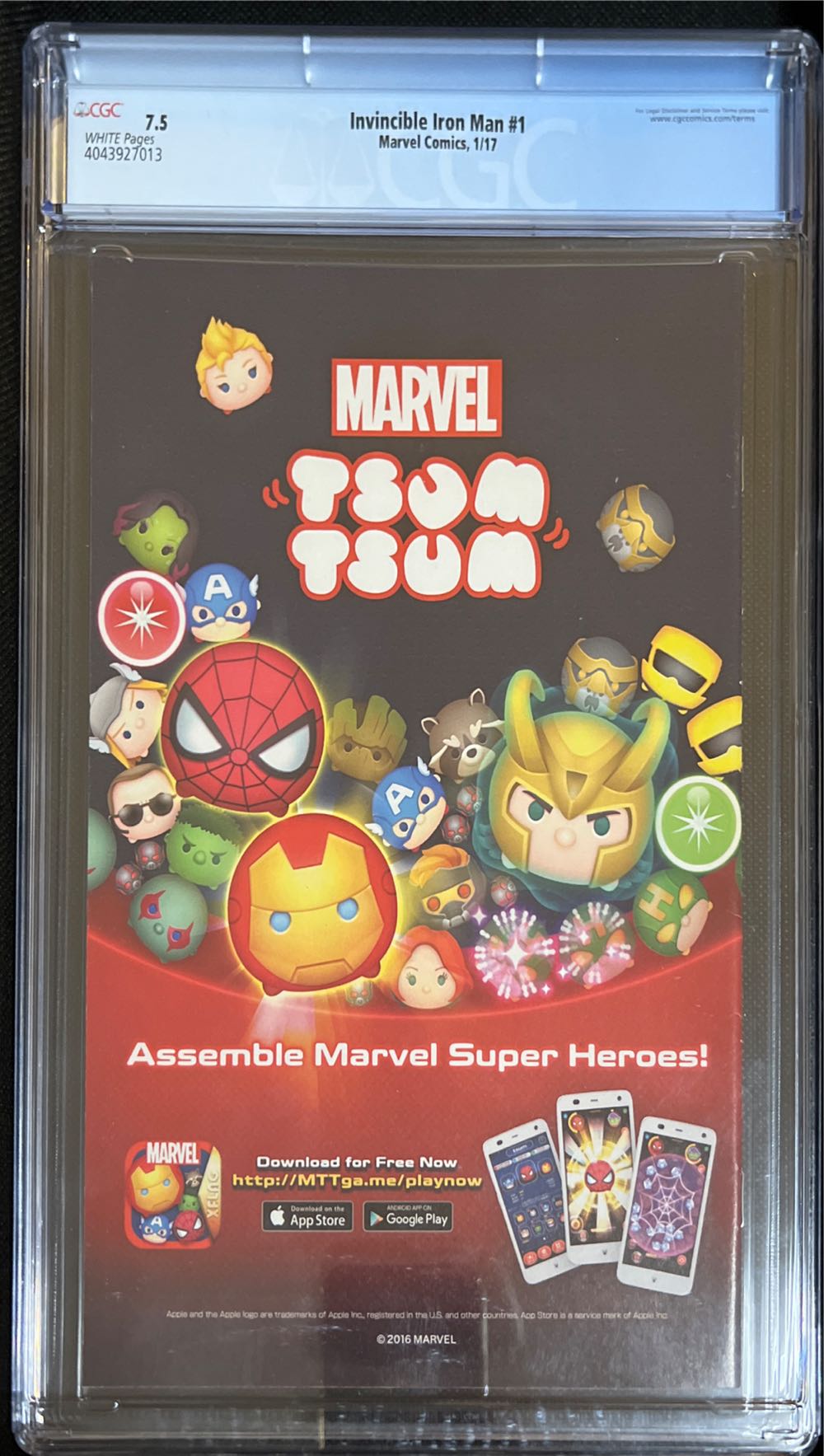 Invincible Iron Man (Vol.4) - Marvel Comics (1 - Jan 2017) comic book collectible [Barcode 75960608630600111] - Main Image 2