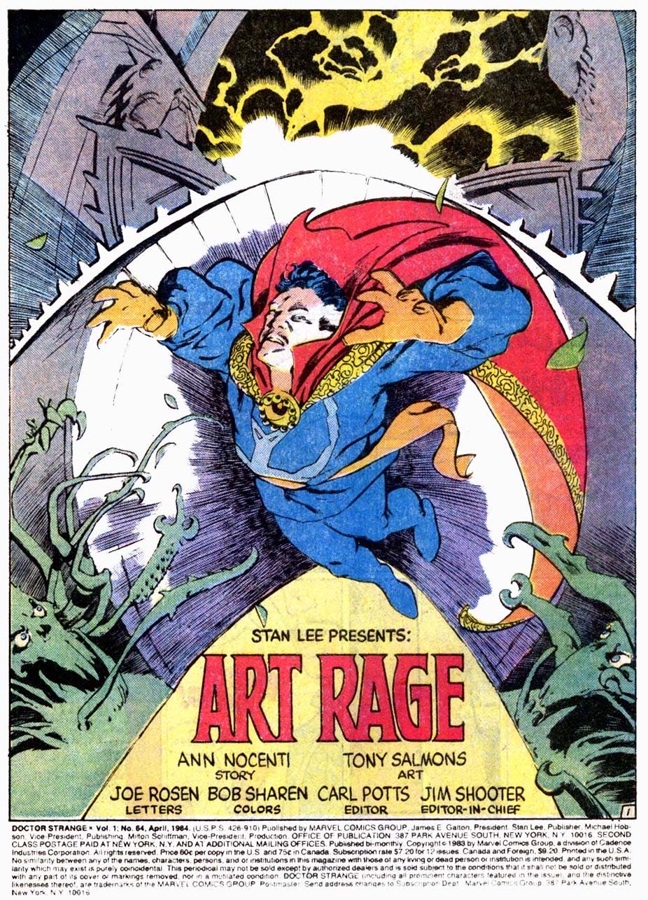 Doctor Strange - Marvel Comics (64 - Apr 1984) comic book collectible [Barcode 071486029144] - Main Image 2