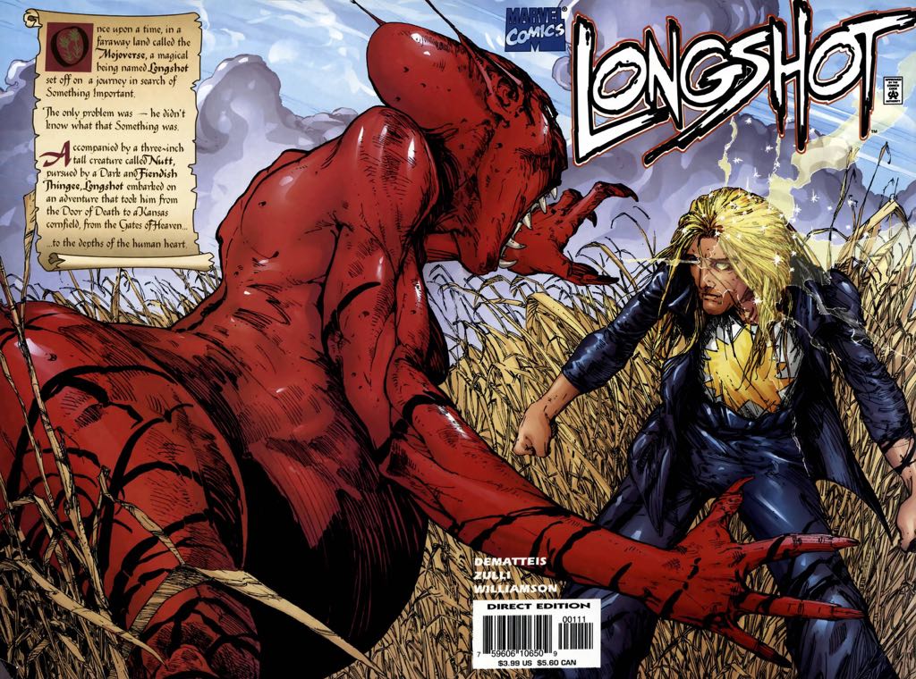 Longshot - Marvel Comics (1 - Feb 1998) comic book collectible [Barcode 759606106509] - Main Image 2