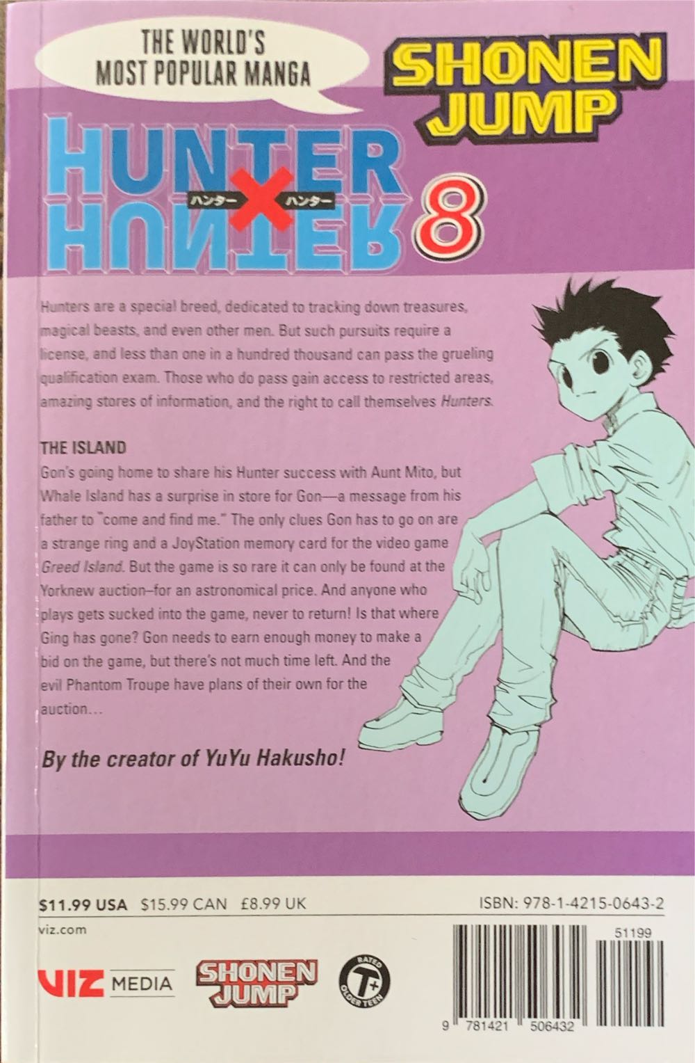 Hunter X Hunter: The Island - VIZ Media / Shonen Jump (64-73 - May 2006) comic book collectible [Barcode 9781421506432] - Main Image 2