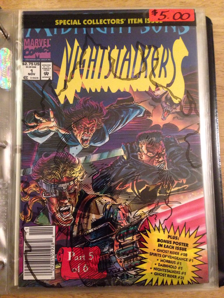 Nightstalkers (Vol 1 | 1992) - Marvel Comics (1 - Nov 1992) comic book collectible [Barcode 009281019282] - Main Image 2