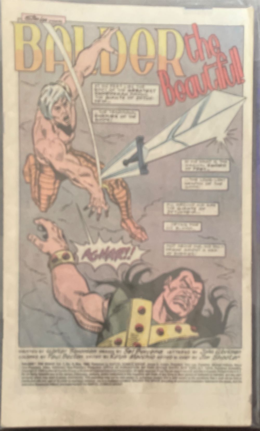 Balder The Brave - Marvel Comics (1 - Nov 1985) comic book collectible [Barcode 071486025368] - Main Image 4