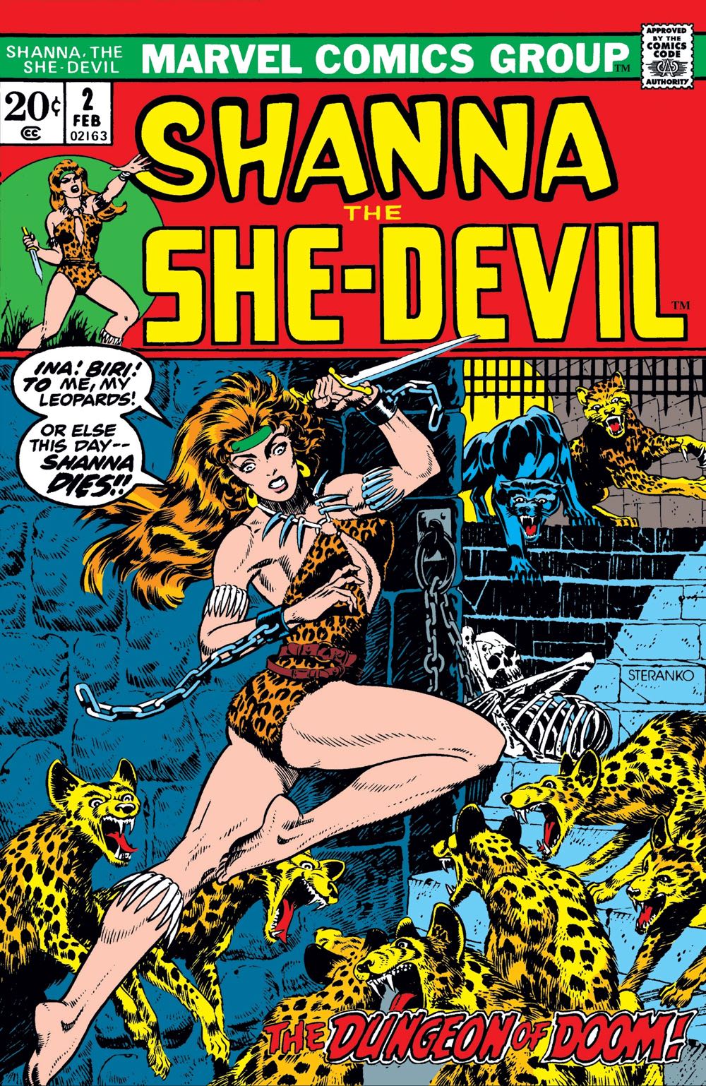Shanna The She-Devil (1973) - Marvel Comics (2 - Feb 1973) comic book collectible - Main Image 4