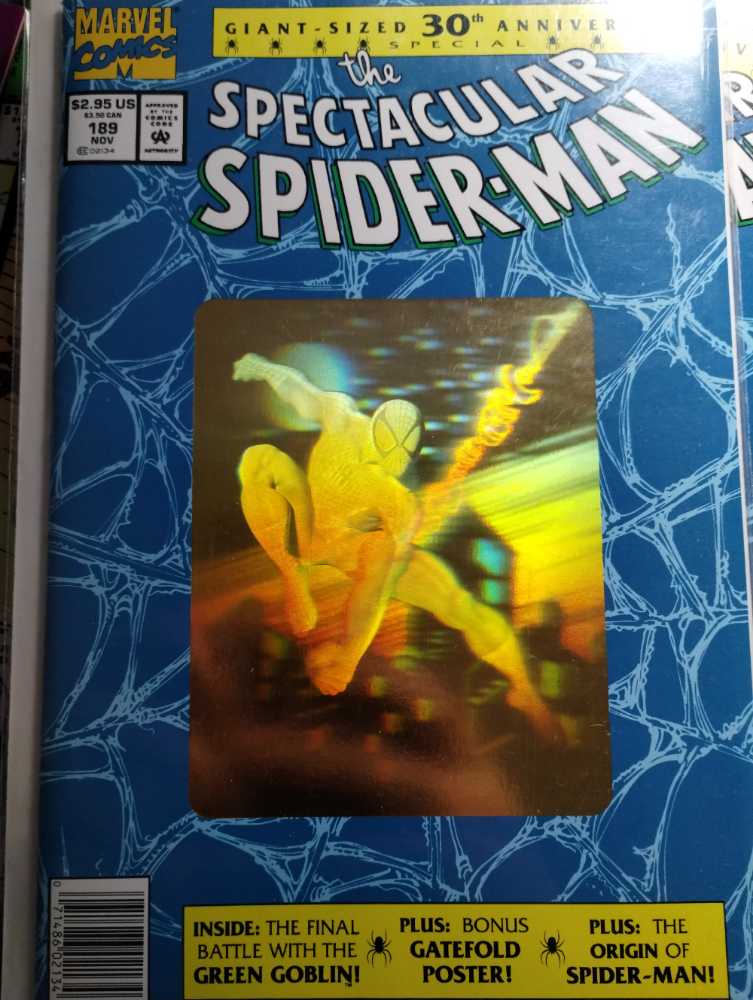 Spectacular Spider-Man, The - Marvel (189 - Jun 1992) comic book collectible [Barcode 071486021346] - Main Image 2