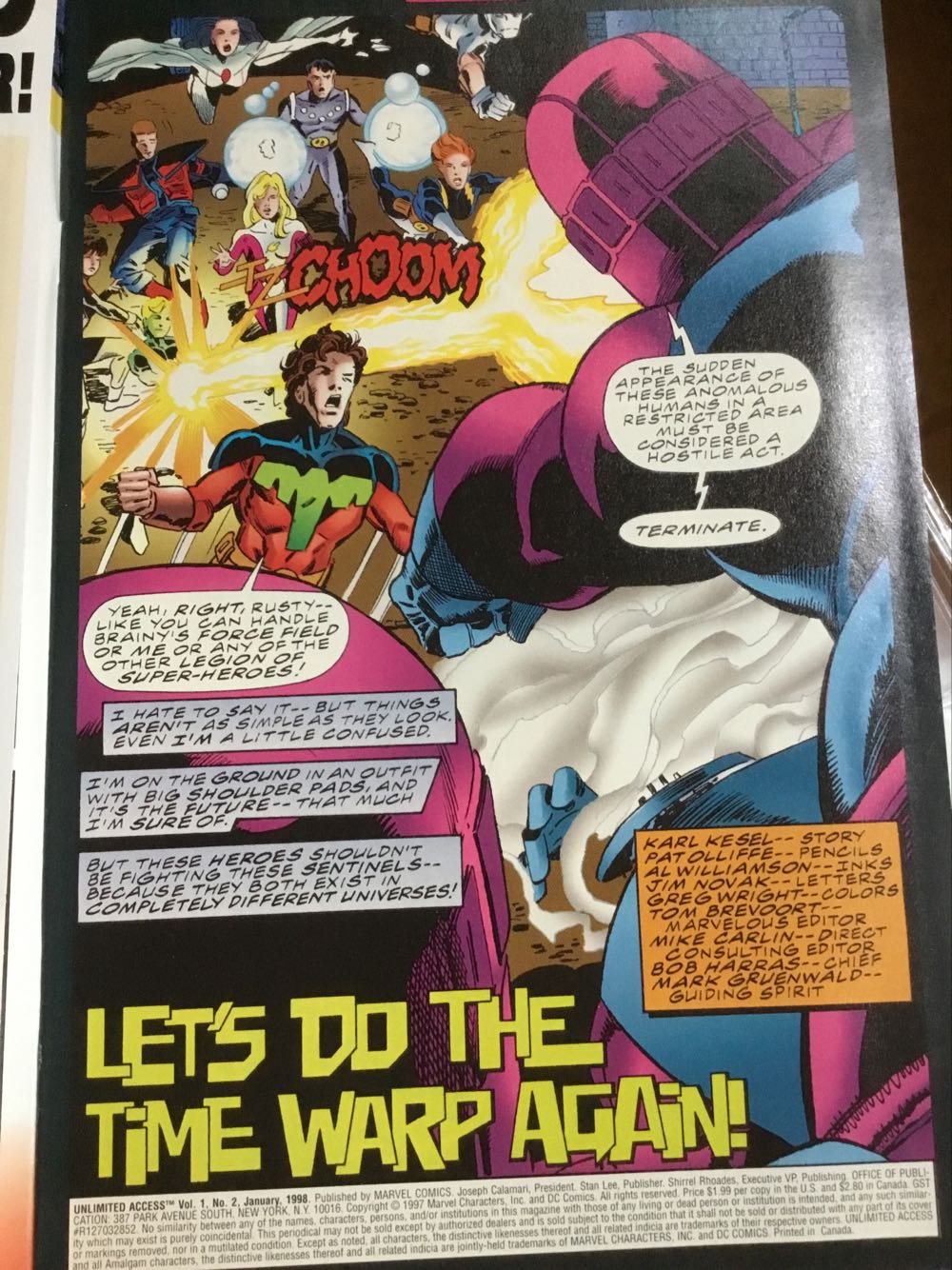 Unlimited Access - Marvel Comics / DC Comics (2 - 01/1998) comic book collectible [Barcode 75960601405700211] - Main Image 3