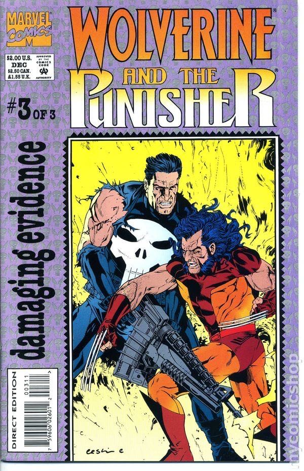 Wolverine and The Punisher: Damaging Evidence - Marvel Comics (1 - Oct 1993) comic book collectible [Barcode 759606026012] - Main Image 3
