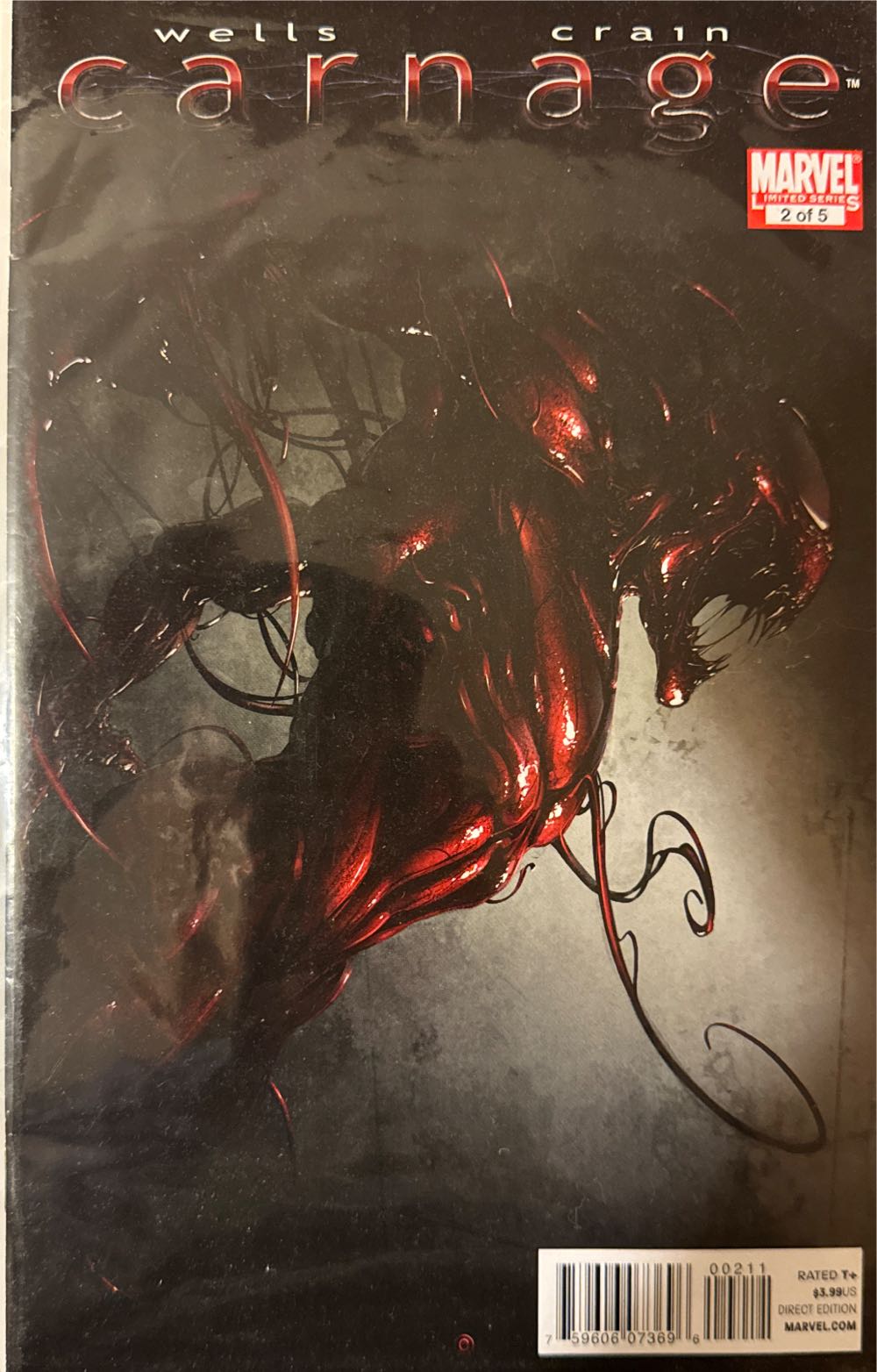 Carnage (Wells, Crain) - Marvel (2 - Feb 2011) comic book collectible [Barcode 75960607369600211] - Main Image 2