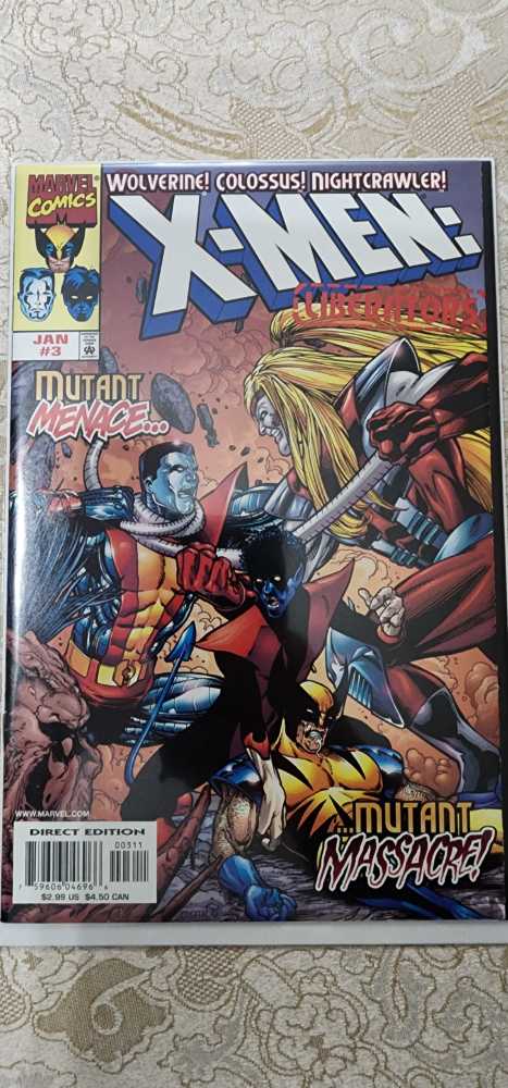 X-Men (Liberators) - Marvel (3 - Jan 1999) comic book collectible [Barcode 759606046966] - Main Image 2