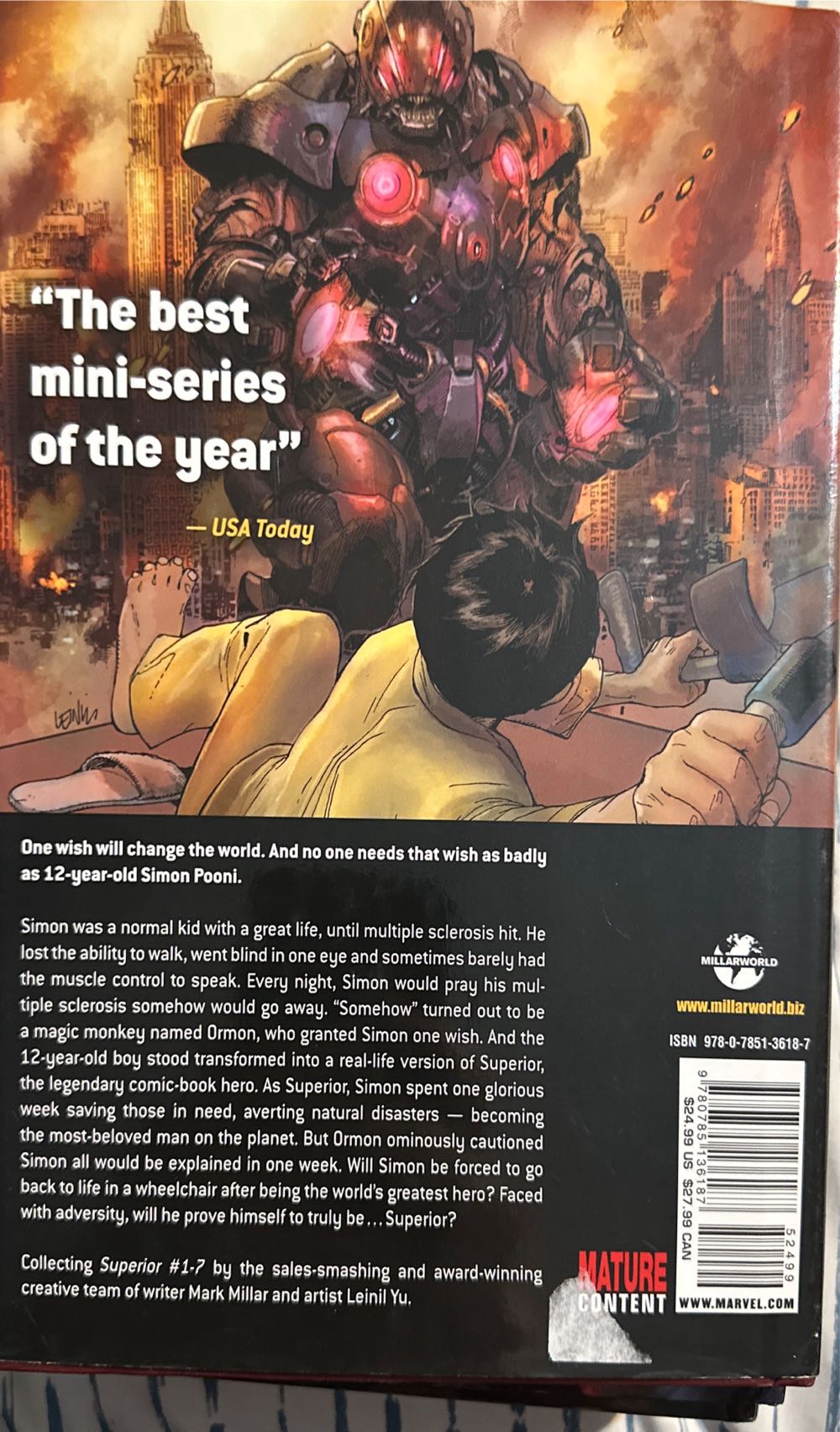 Superior - Titan Book (1-7 - Mar 2012) comic book collectible [Barcode 9780785136187] - Main Image 2