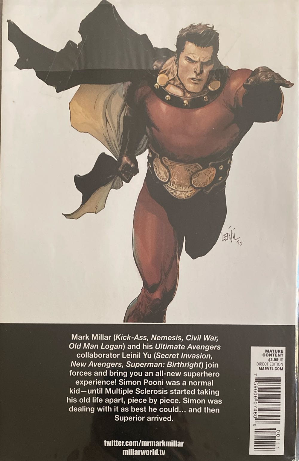 Superior - Millarworld (1 - Dec 2010) comic book collectible [Barcode 75960607460000111] - Main Image 2