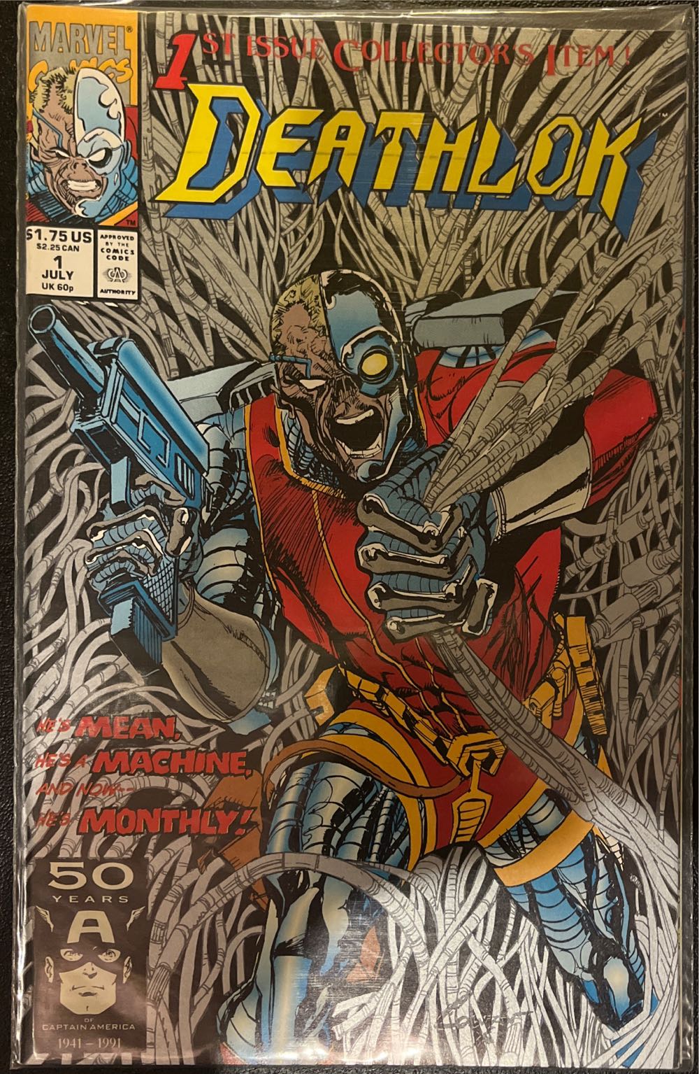 Deathlok (Vol 2 | 1991) - Marvel (1 - Jul 1991) comic book collectible [Barcode 071486017158] - Main Image 3