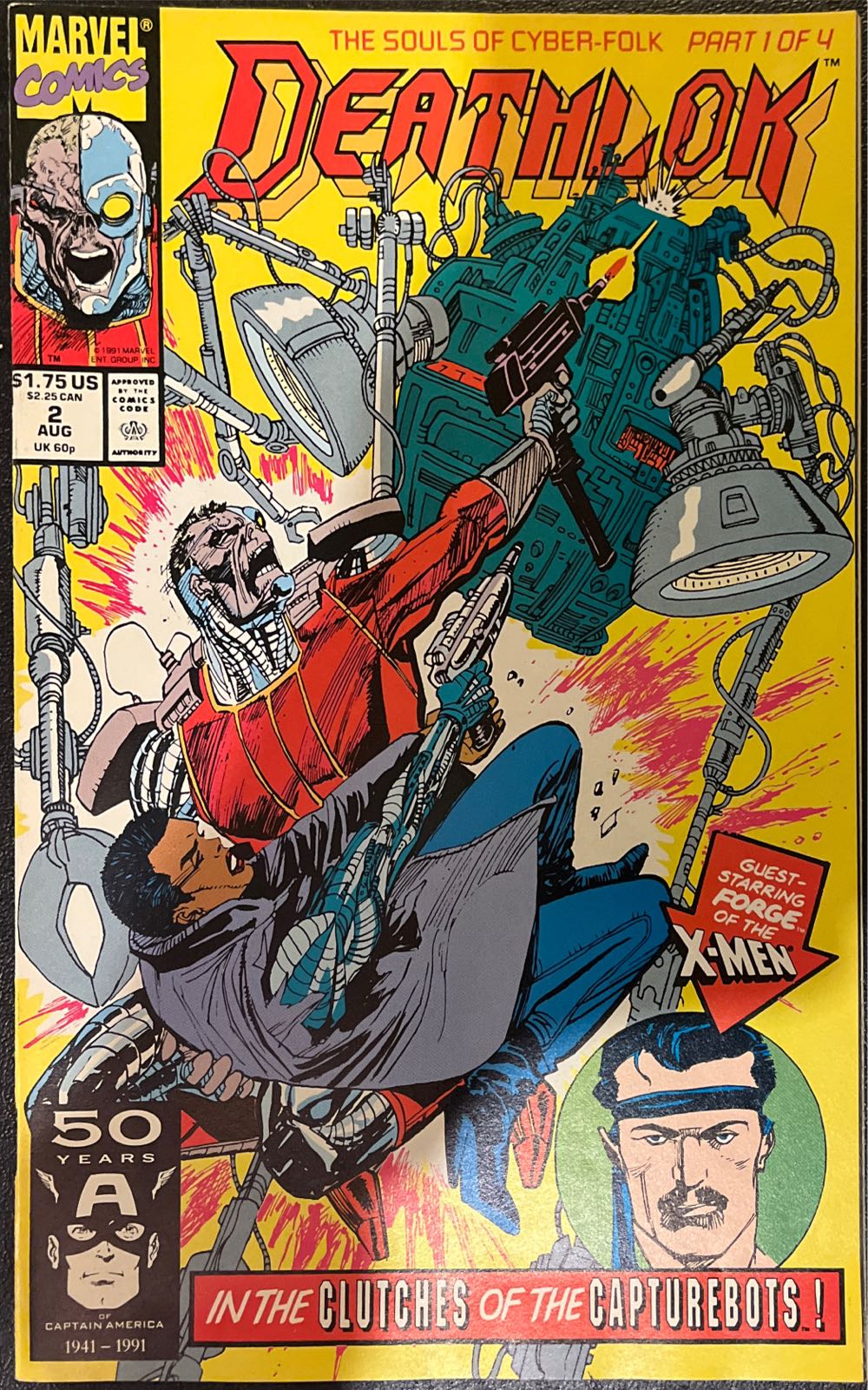 Deathlok - Marvel Comic Group (2 - Aug 1991) comic book collectible [Barcode 071486017158] - Main Image 2