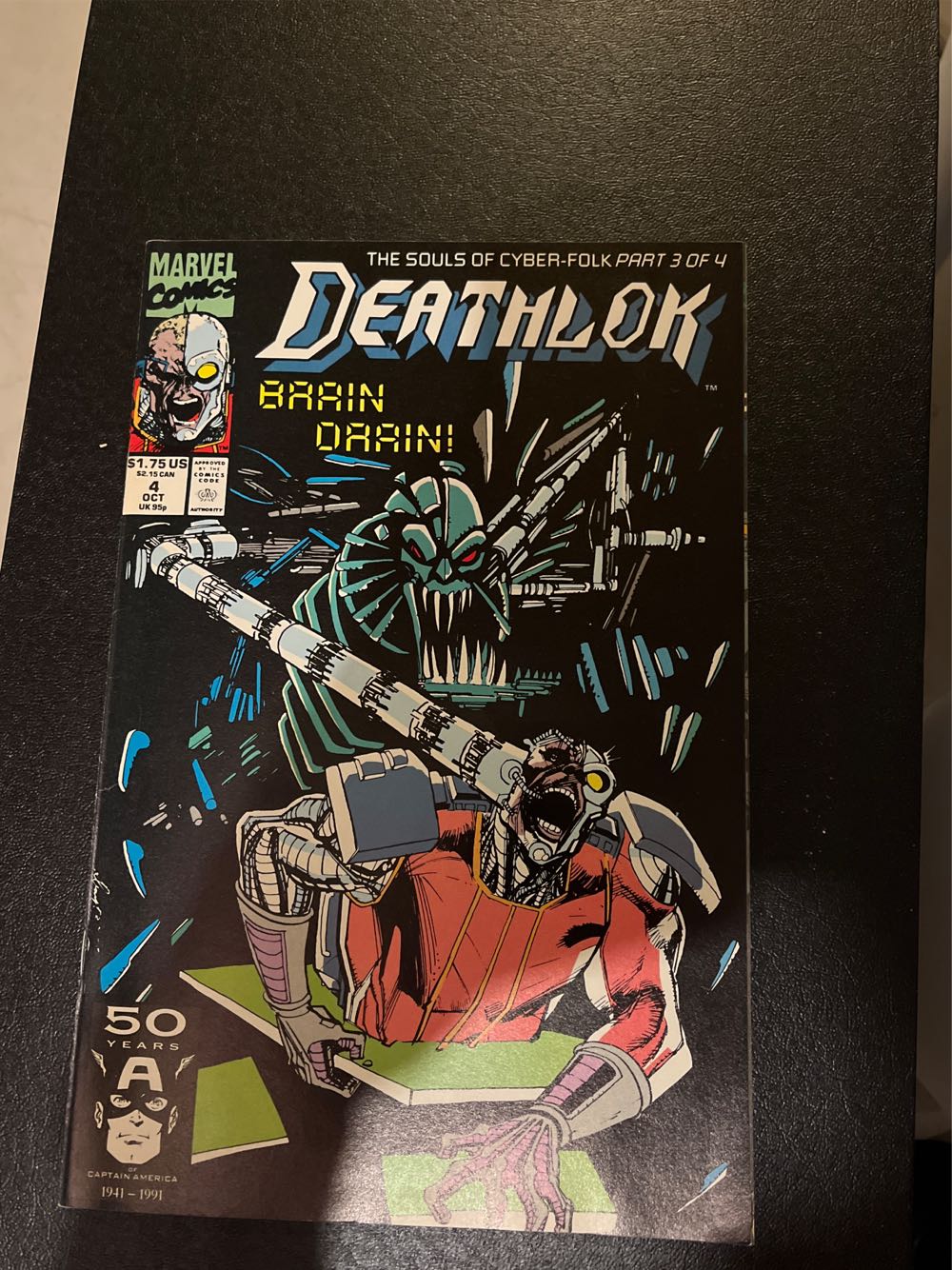 Deathlok #4 - Marvel (4 - Oct 1991) comic book collectible [Barcode 071486017158] - Main Image 2