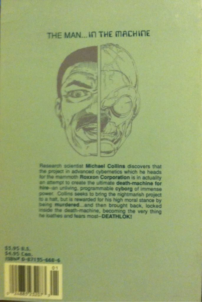 Deathlok (Vol. 1) #1  - Marvel (#1 - Jul 1990) comic book collectible [Barcode 024885232073] - Main Image 2