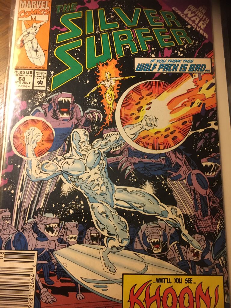 Silver Surfer #68 - Marvel (68 - Jul 1992) comic book collectible [Barcode 00928102664808] - Main Image 1