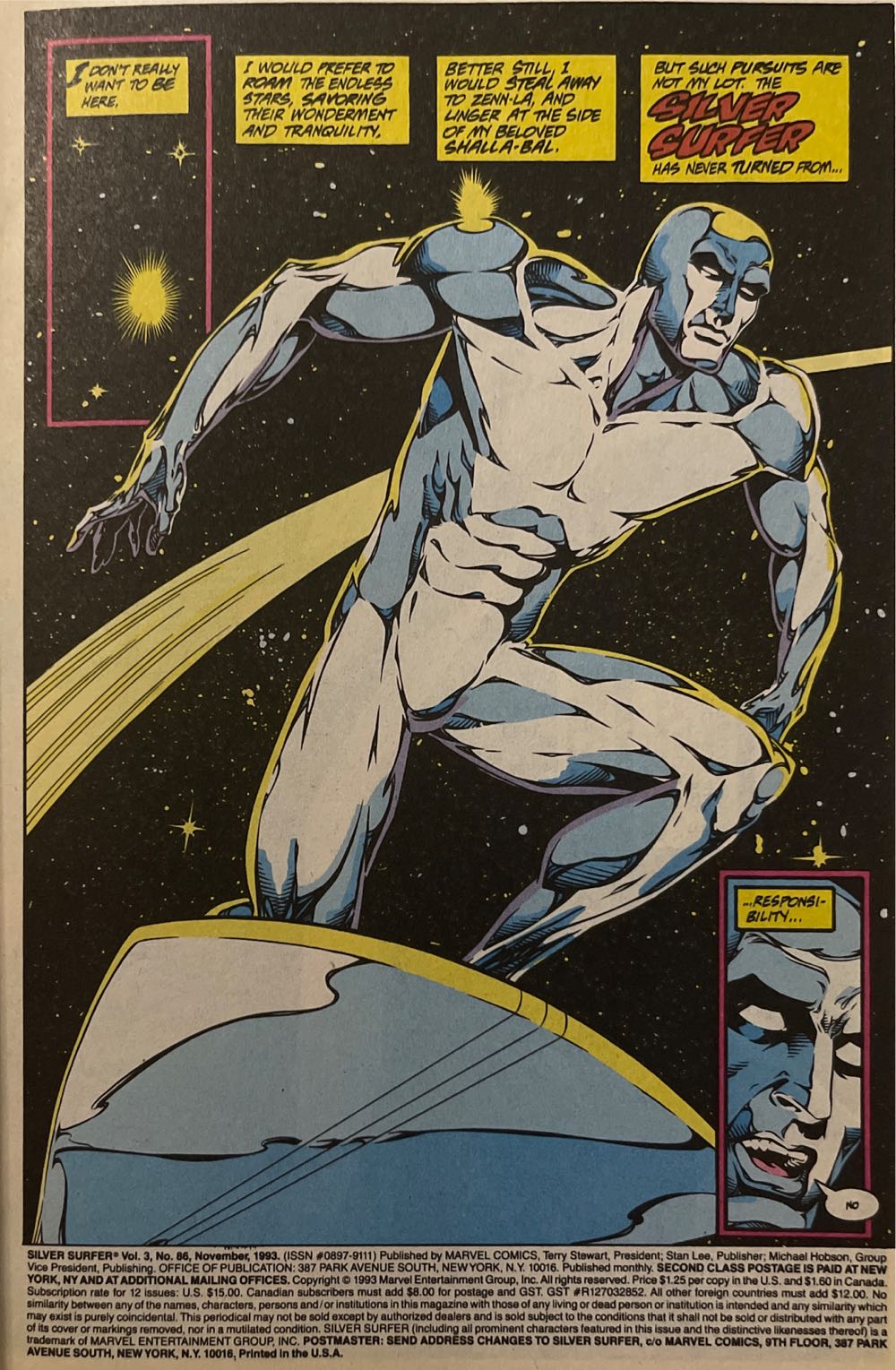 Silver Surfer (1987) - Marvel Comics (86 - Nov 1993) comic book collectible [Barcode 75960602664708611] - Main Image 3