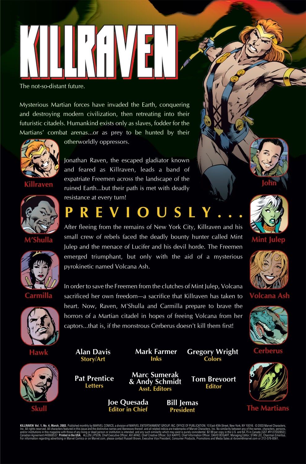 Killraven Vol. 2 - Marvel Comics (4 - Mar 2003) comic book collectible - Main Image 2