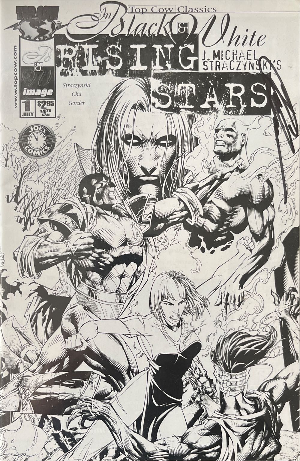 Top Cow Classics In Black And White Sketch Cover: Rising Stars - Image Comics & Top Cow Productions (1 - Jul 2000) comic book collectible [Barcode 70985307802900111] - Main Image 2