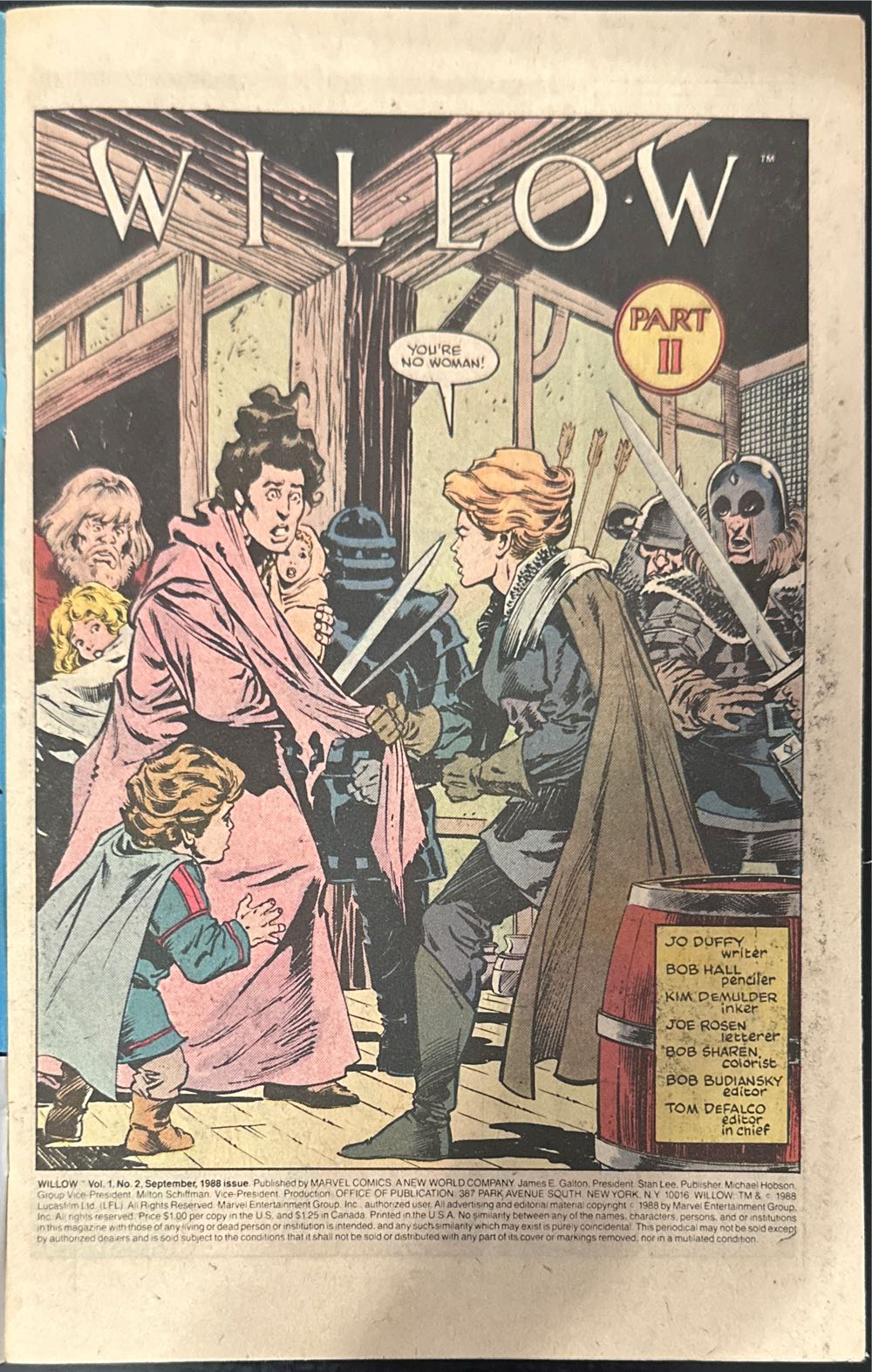 Willow - Marvel Comics (2 - Sep 1988) comic book collectible [Barcode 071486022299] - Main Image 3
