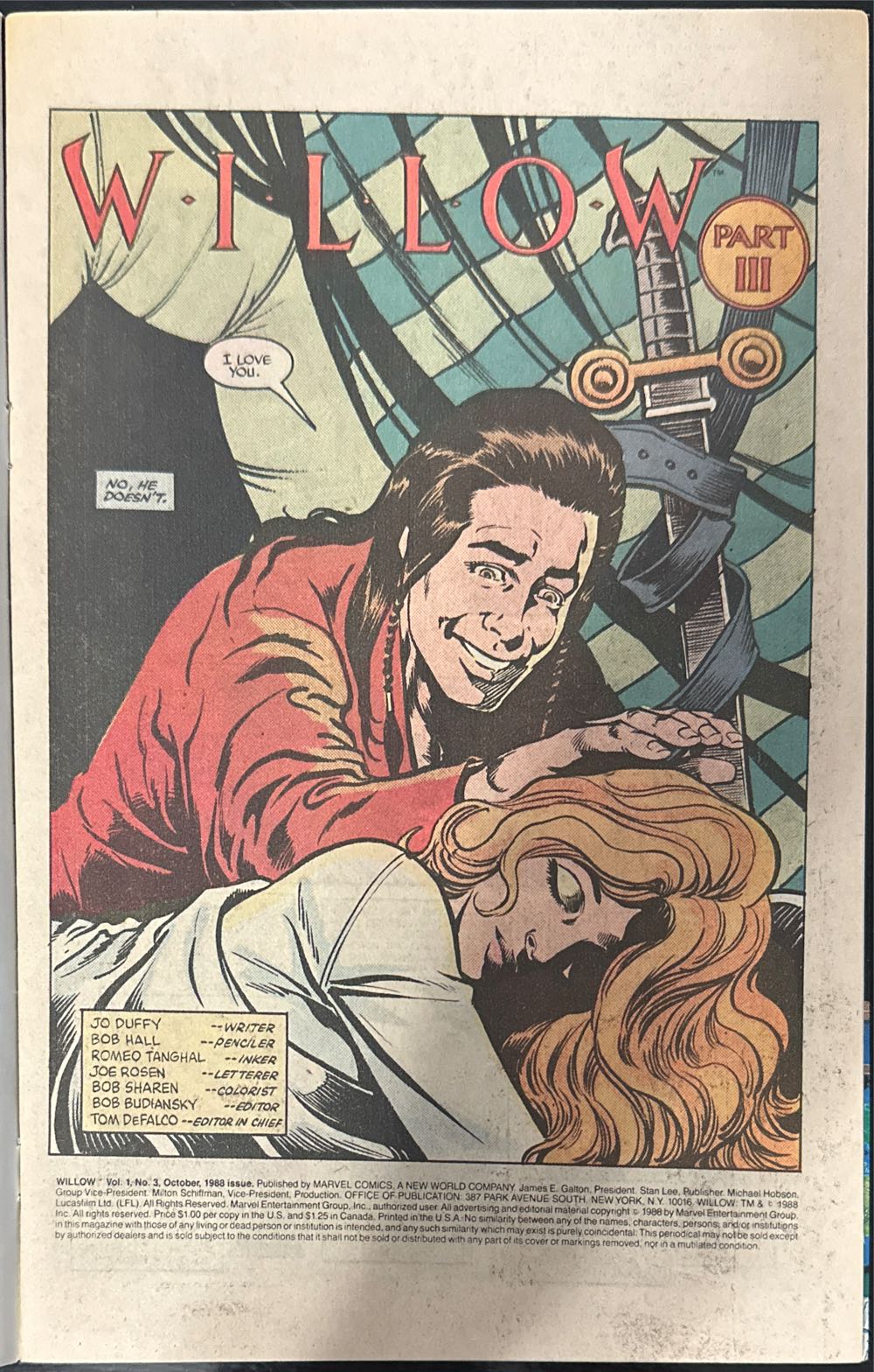 Willow - Marvel (3 - Oct 1988) comic book collectible - Main Image 3