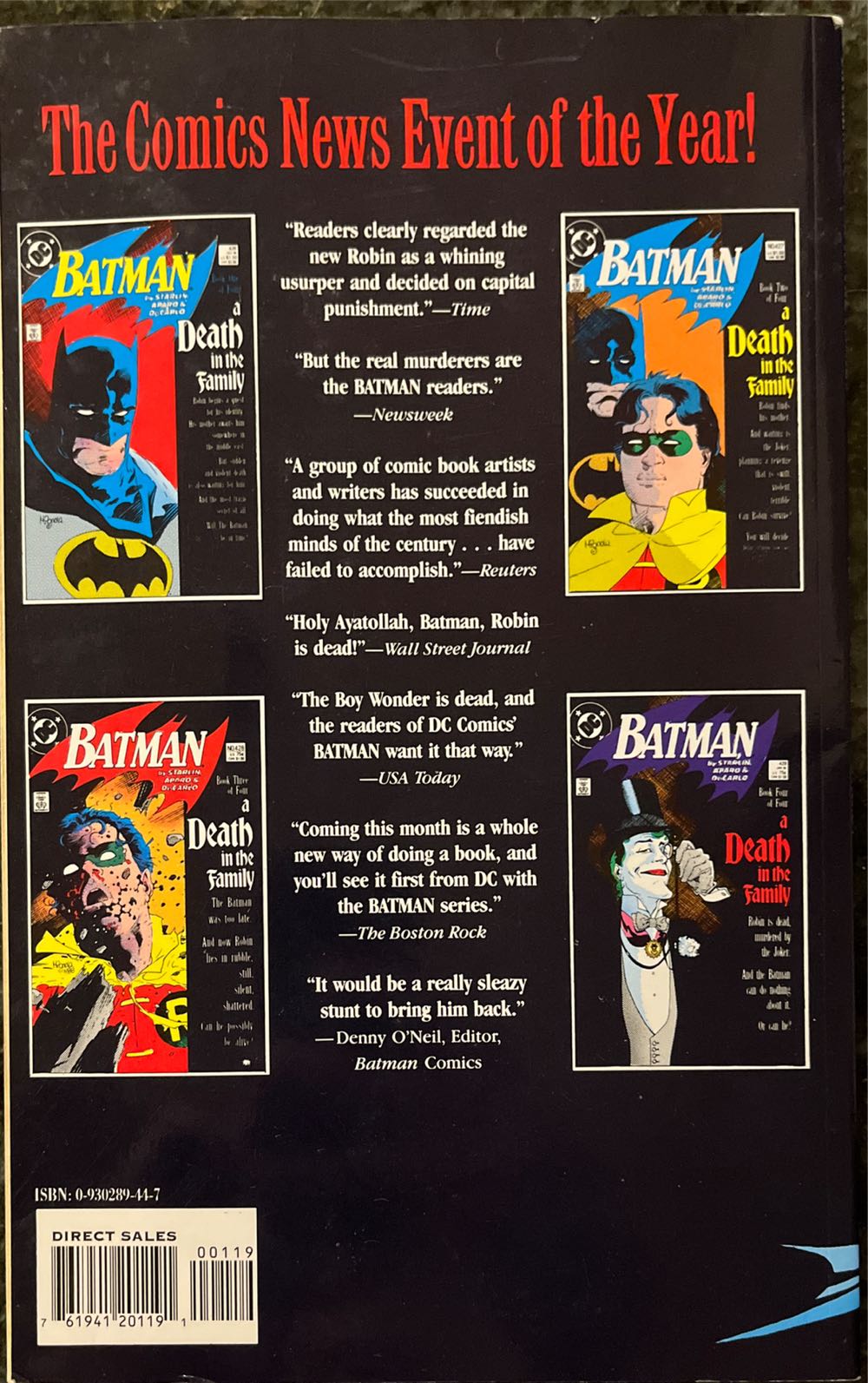 Batman: A Death In The Family - DC (426) comic book collectible [Barcode 761941201191] - Main Image 2