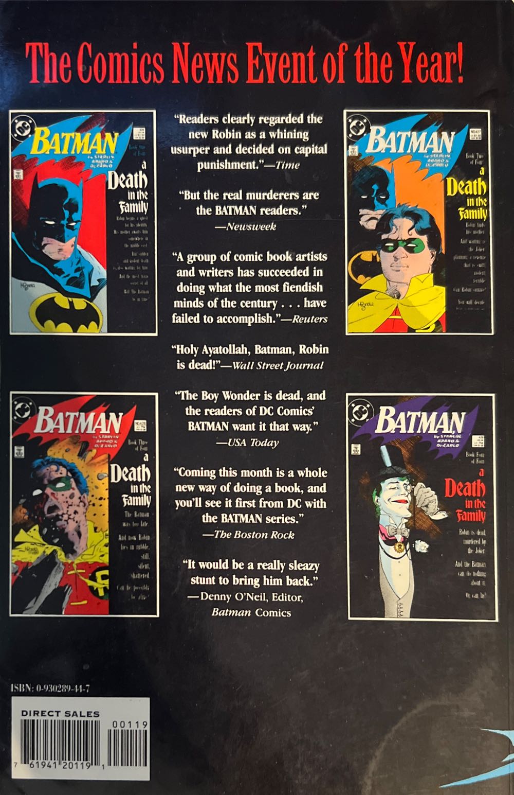 Batman: OC 5: A Death In The Family Vol.1 - DC Comics (426-429) comic book collectible [Barcode 761941201191] - Main Image 2