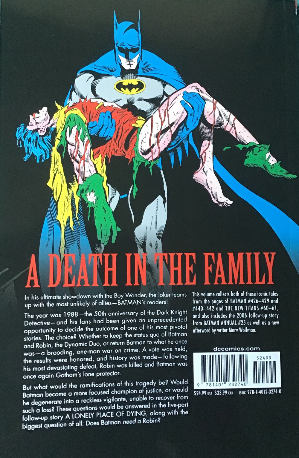 Batman: A Death In The Family - DC Comics (1) comic book collectible [Barcode 978140123274012] - Main Image 2