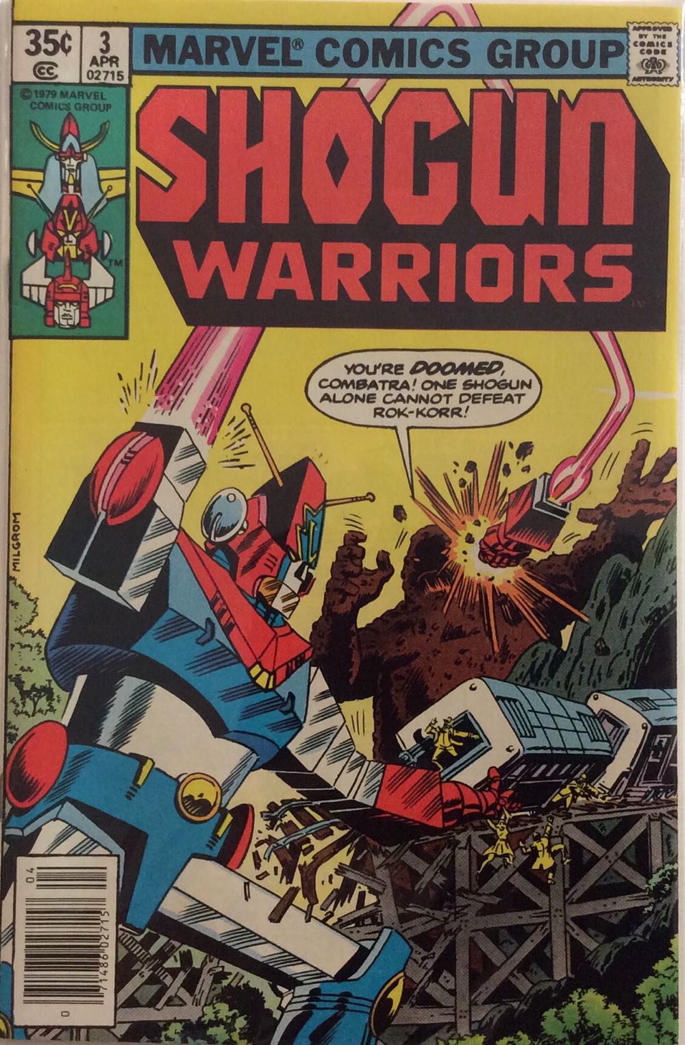 Shogun Warriors - Marvel (3 - Apr 1979) comic book collectible [Barcode 071486027157] - Main Image 2