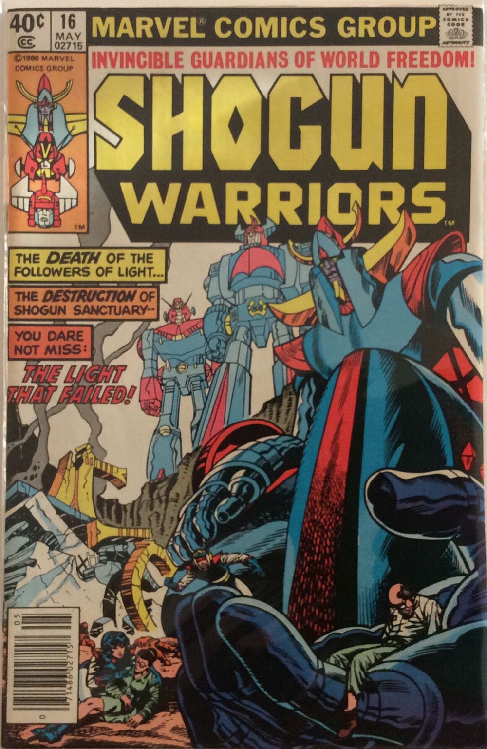 Shogun Warriors - Marvel (16 - May 1980) comic book collectible [Barcode 071486027157] - Main Image 2