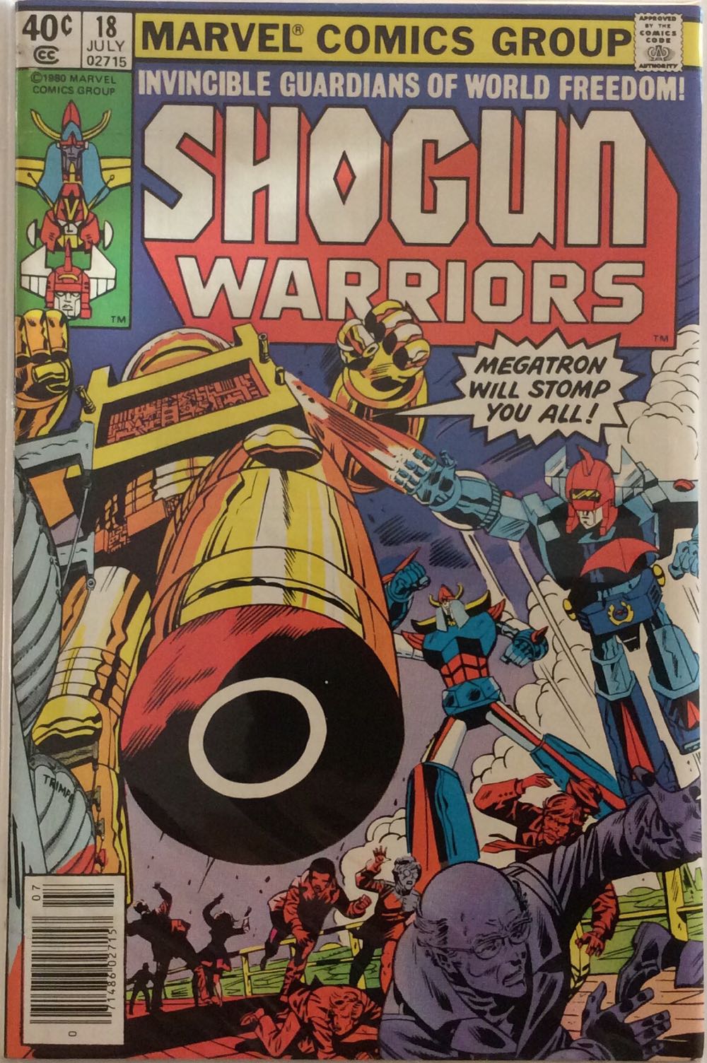 Shogun Warriors - Marvel (18 - Jul 1980) comic book collectible [Barcode 071486027157] - Main Image 2