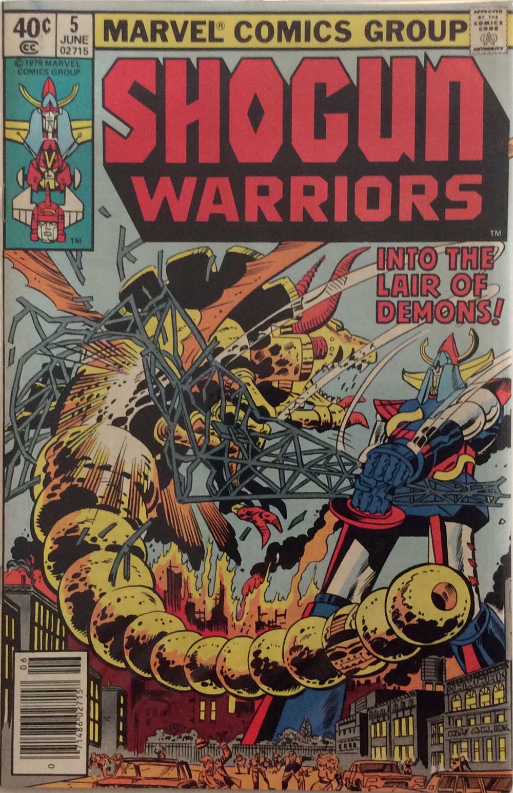 Shogun Warriors - Marvel Comics (5 - Jun 1979) comic book collectible [Barcode 071486027157] - Main Image 2