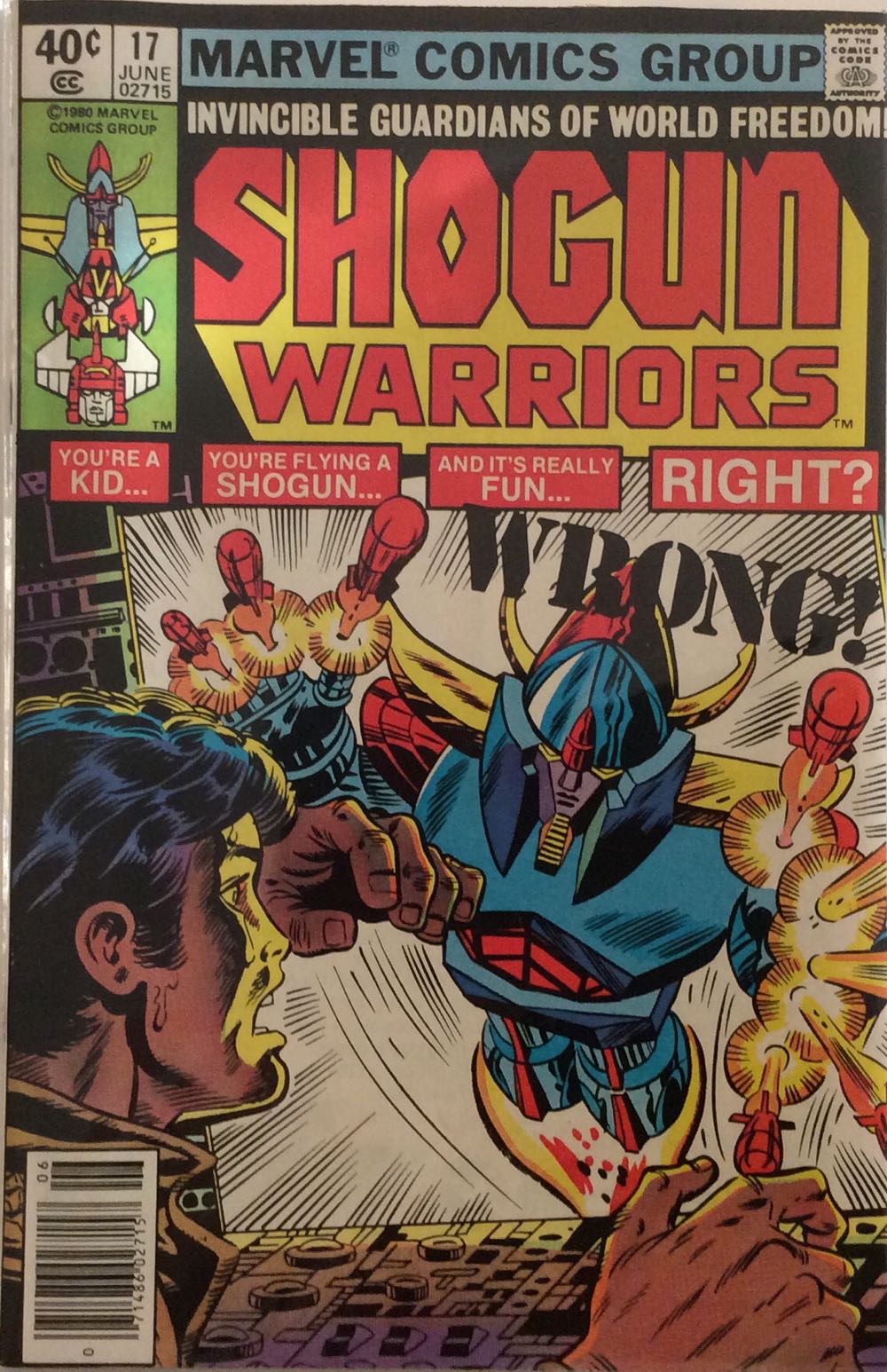 Shogun Warriors - Marvel Comics Group (17 - Jun 1980) comic book collectible [Barcode 071486027157] - Main Image 2