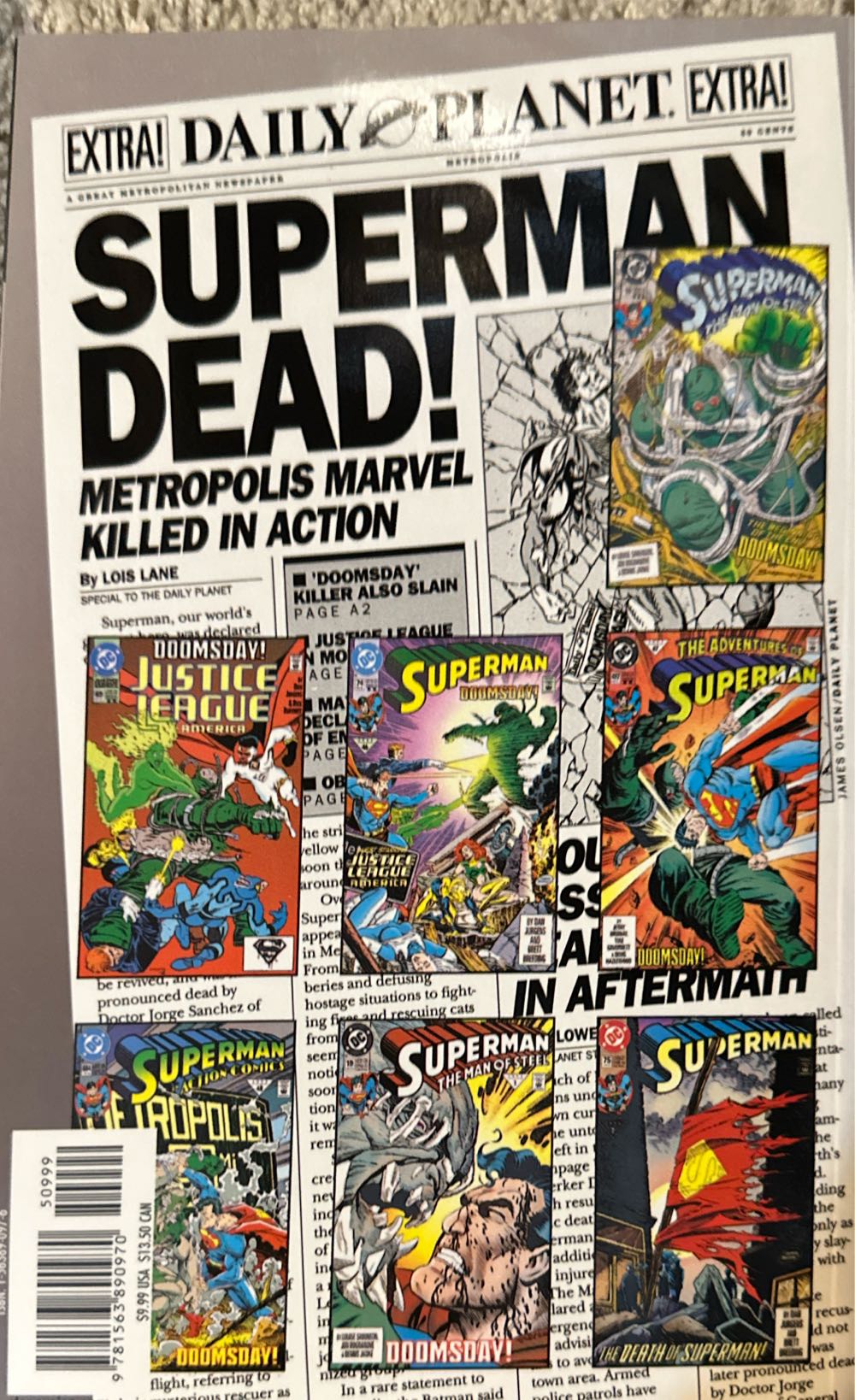 Superman: The Death Of Superman - DC Comics (Issue #1 - 07/1993) comic book collectible [Barcode 9781563890970] - Main Image 2