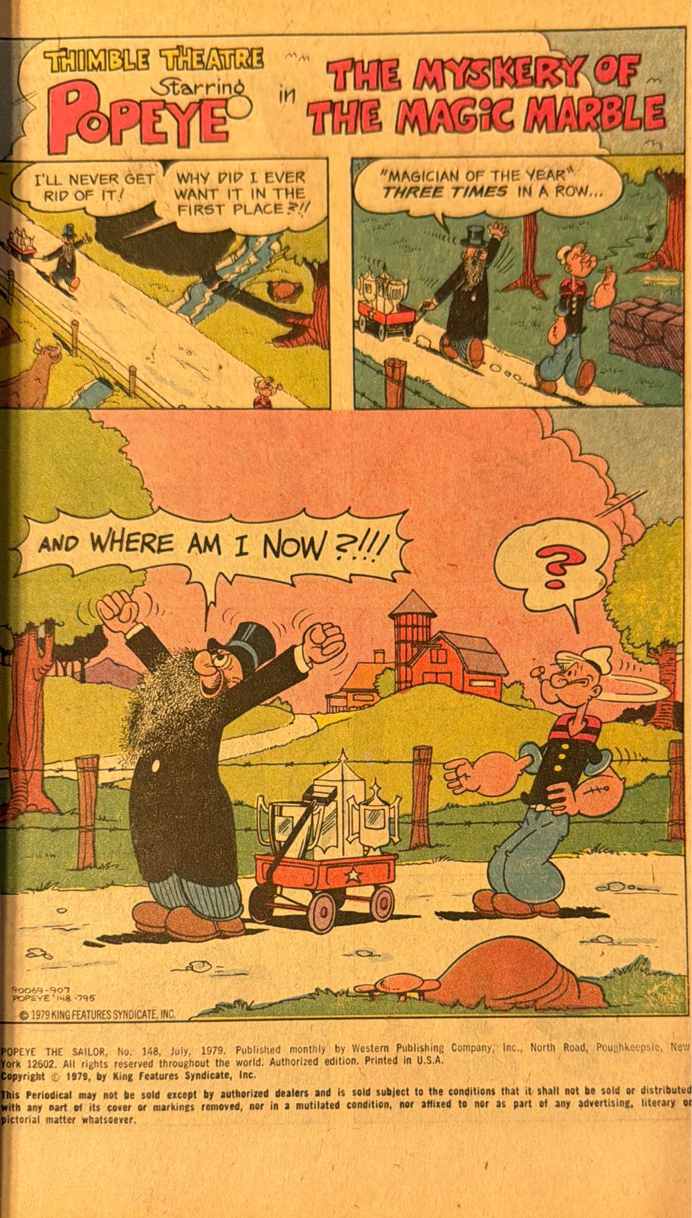 Popeye The Sailor  (148) comic book collectible [Barcode 033500900693] - Main Image 3