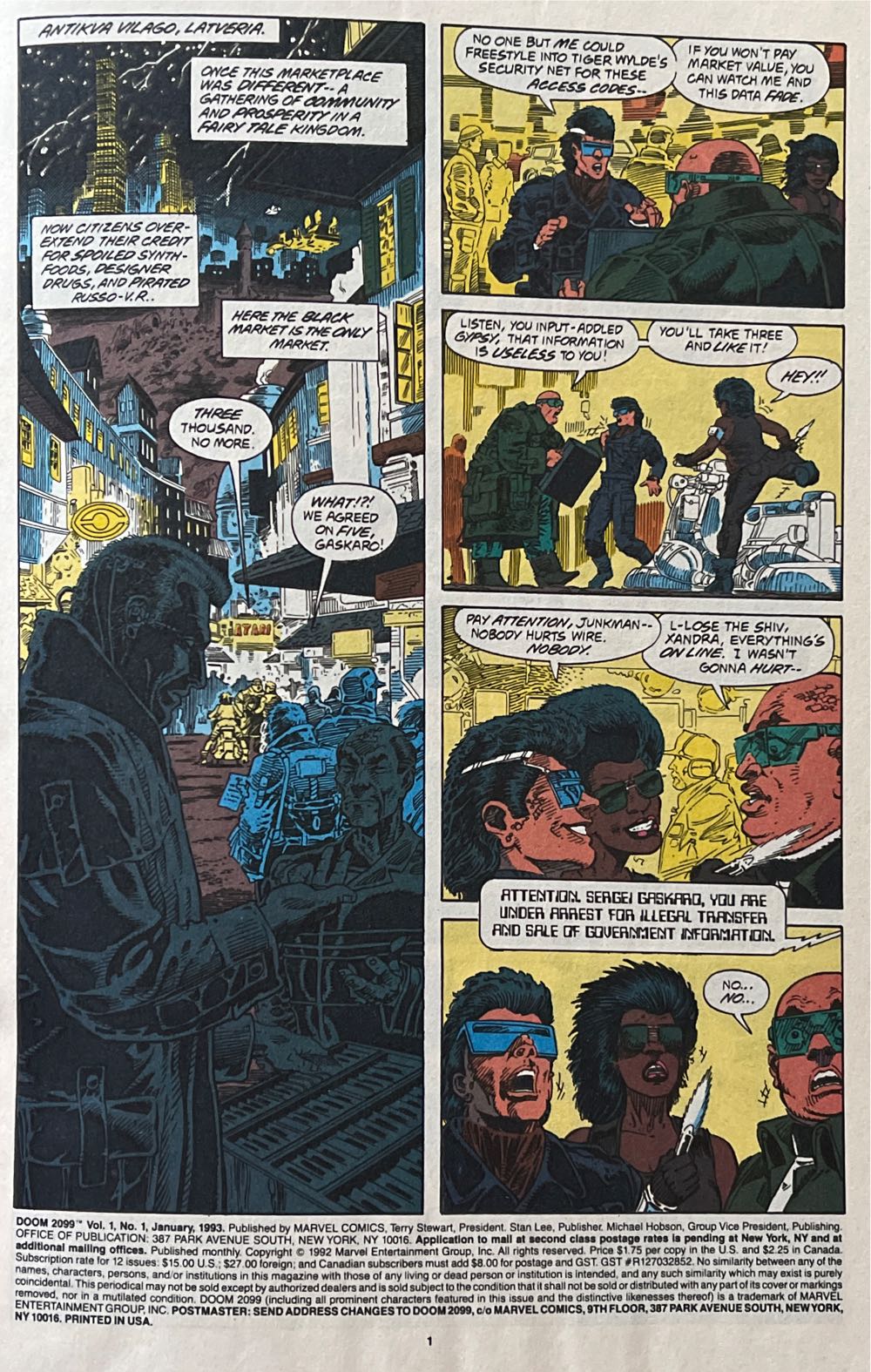 Doom 2099 - Marvel Comics (1 - Jan 1993) comic book collectible [Barcode 071486011583] - Main Image 2