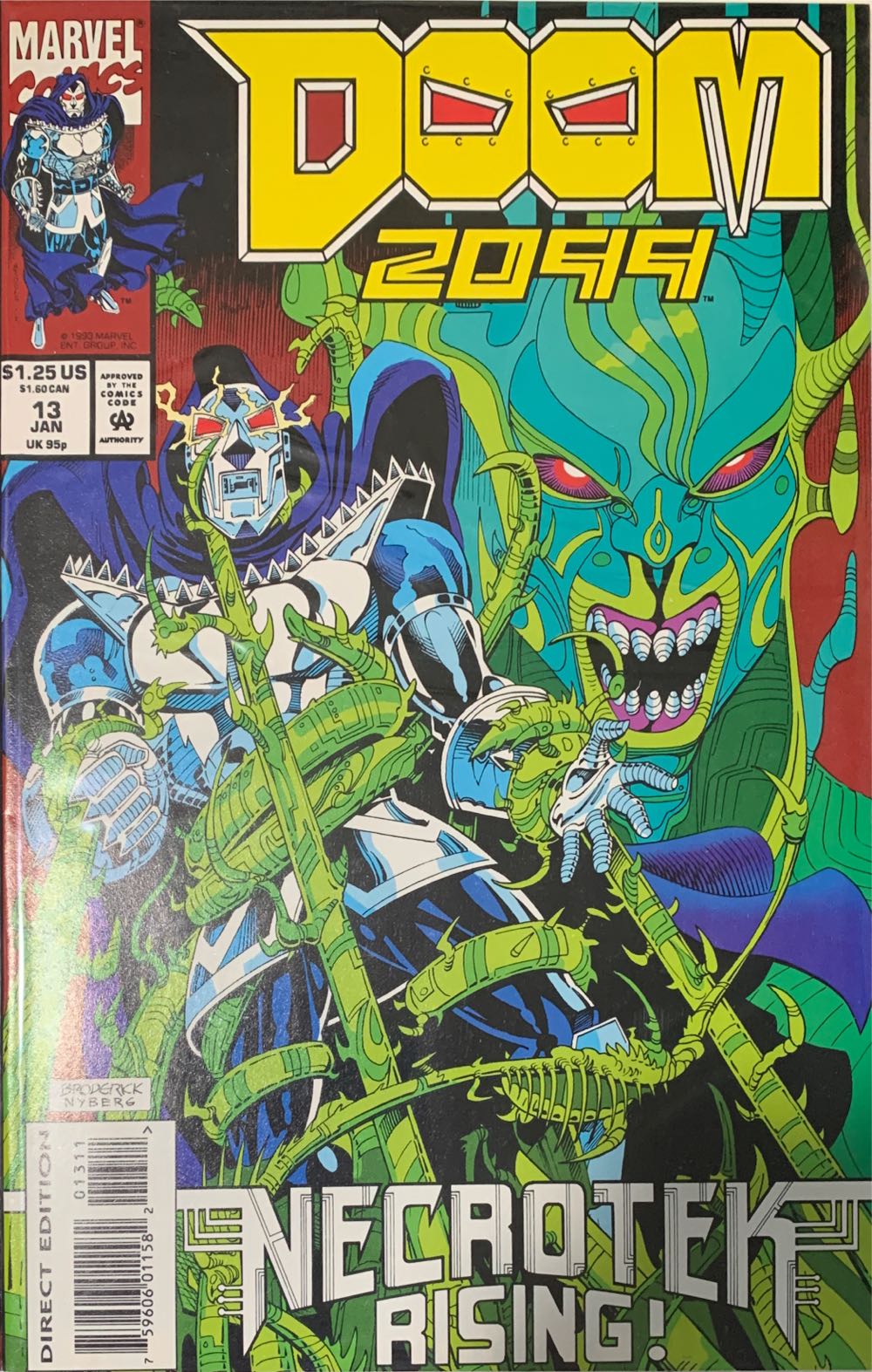 Doom 2099 - Marvel (13 - Jan 1994) comic book collectible [Barcode 75960601158201311] - Main Image 2