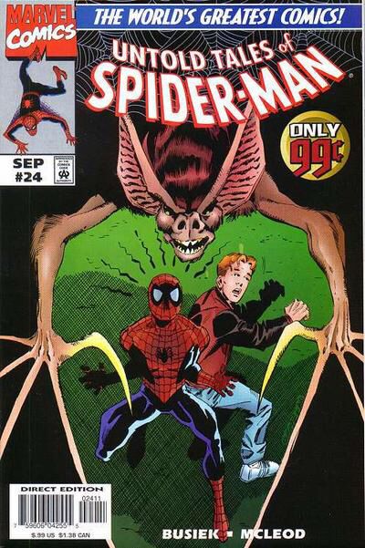 Spider-Man Untold Tales V1 #24 - Marvel Comics (24 - Sep 1997) comic book collectible [Barcode 759606042555] - Main Image 1