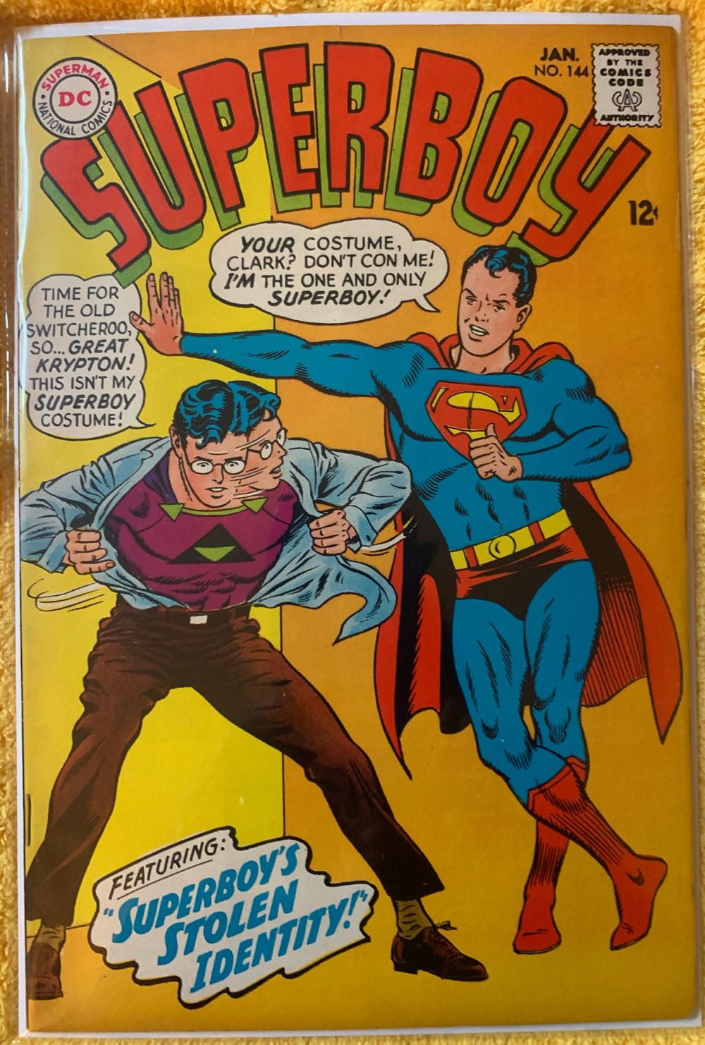 Superboy - DC Comics (144 - Jan 1968) comic book collectible - Main Image 2