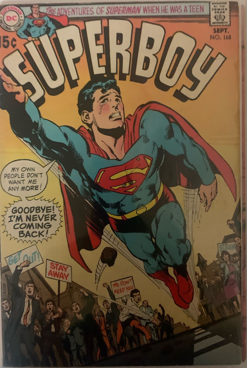 Superboy - DC Comics (168 - Sep 1970) comic book collectible - Main Image 2