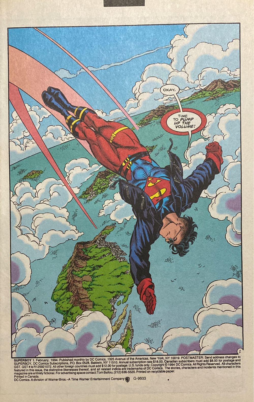 Superboy - DC Comics (1 - Feb 1994) comic book collectible [Barcode 76194120127600111] - Main Image 3