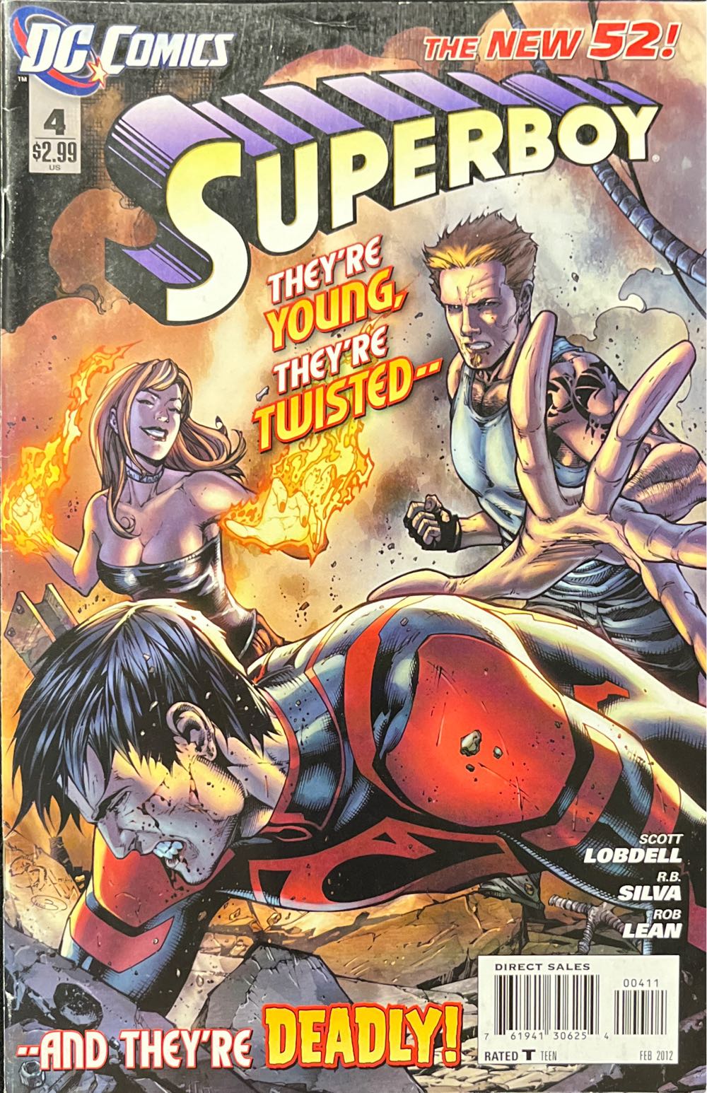 Superboy Vol.5 The New 52 - DC Comics (4 - Feb-12) comic book collectible [Barcode 76194130625400411] - Main Image 2