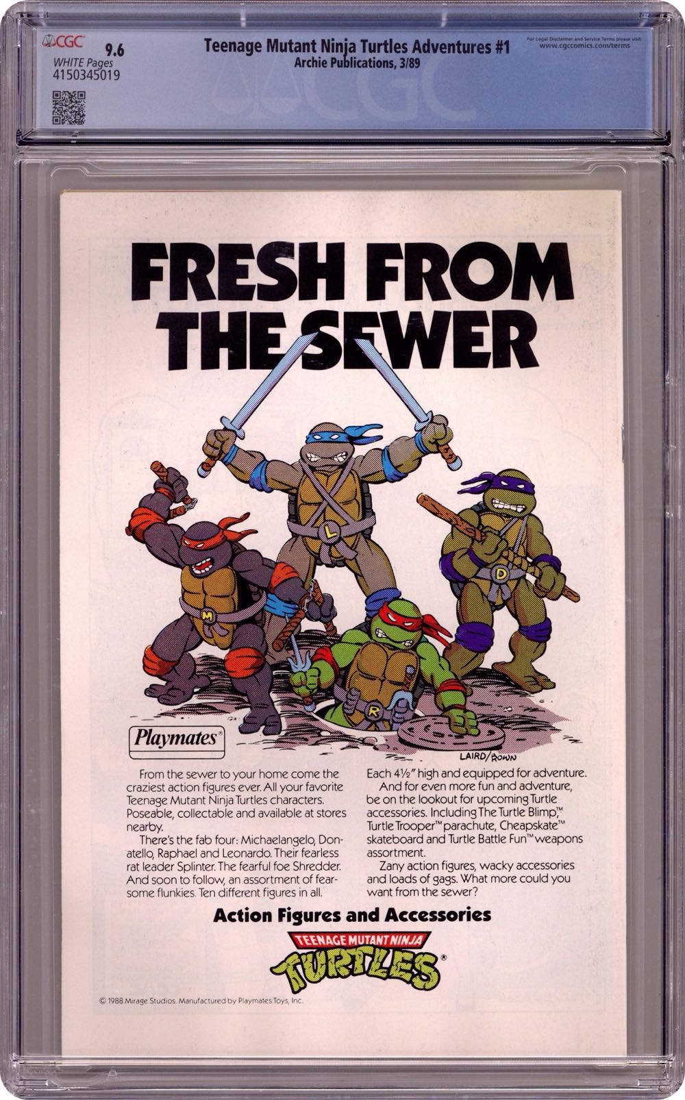 Teenage Mutant Ninja Turtles Adventures (1989) #1 - Archie Comics (1 - Mar 1989) comic book collectible - Main Image 2