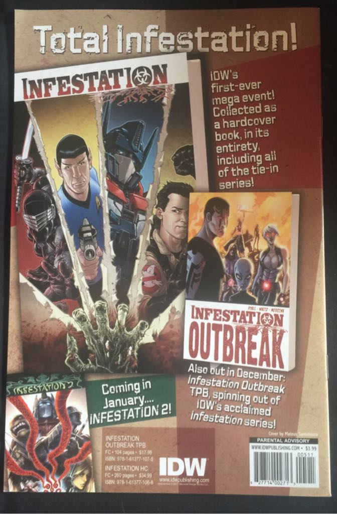 Teenage Mutant Ninja Turtles - IDW (5 - Dec 2011) comic book collectible [Barcode 82771400271300511] - Main Image 2