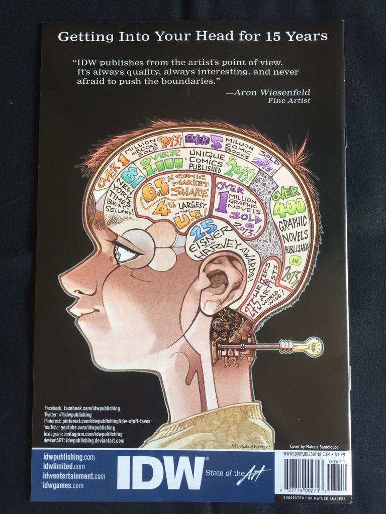 Teenage Mutant Ninja Turtles - IDW (34 - May 2014) comic book collectible [Barcode 82771400271303411] - Main Image 2