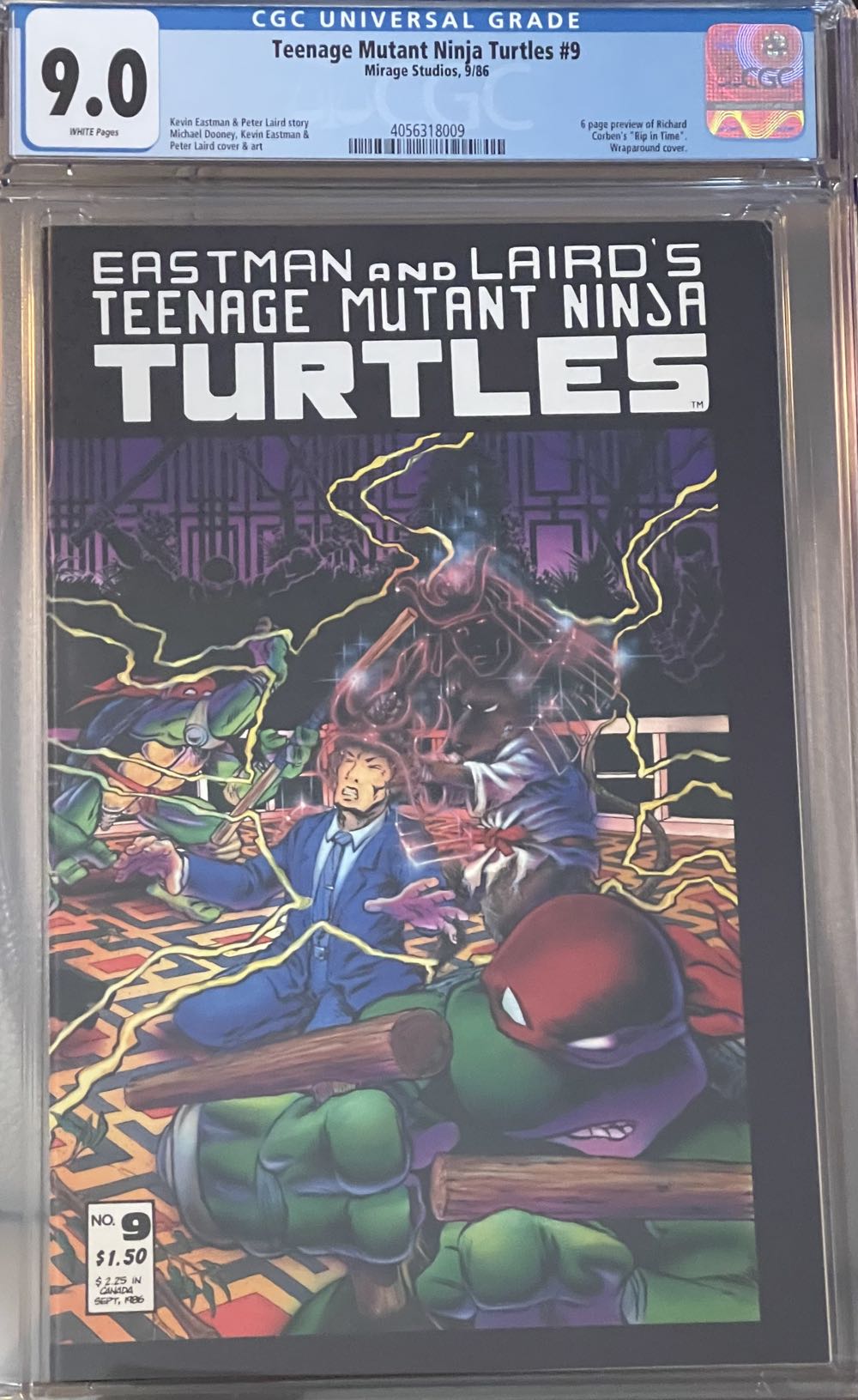 Teenage Mutant Ninja Turtles  #9 - Mirage (9 - Sep 1986) comic book collectible - Main Image 3