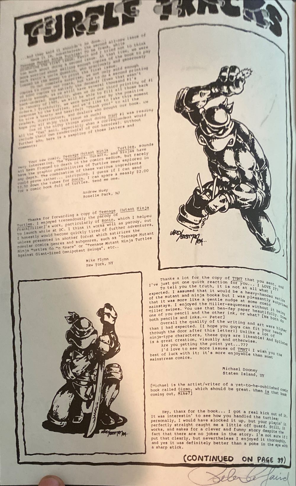 Teenage Mutant Ninja Turtles - Mirage Studios (2 - Jan 1985) comic book collectible - Main Image 3