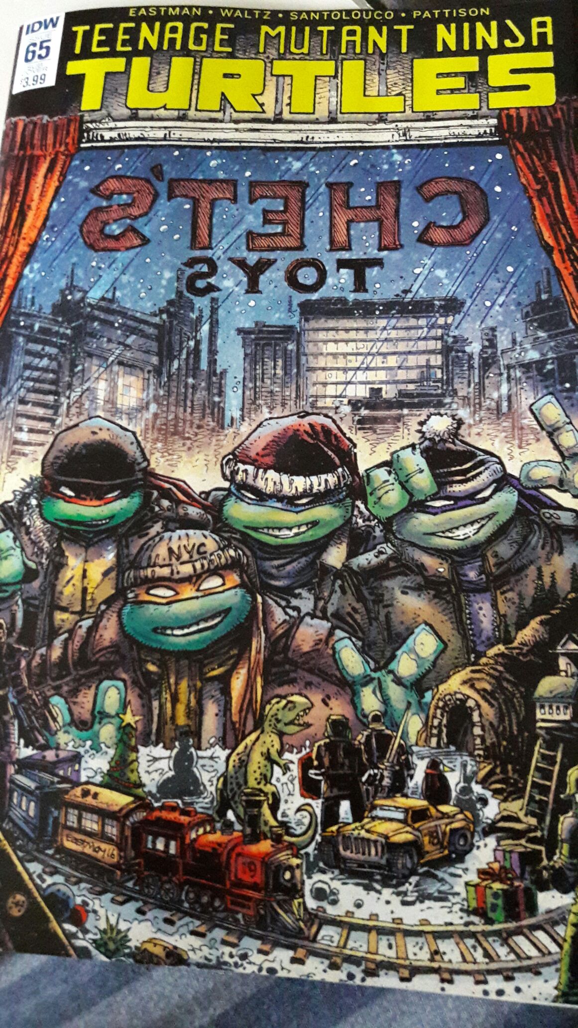 Teenage Mutant Ninja Turtles Signed By Chris Johnson